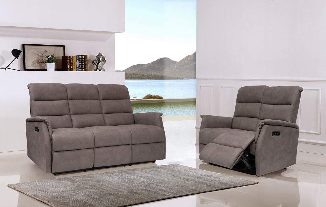 Salon Milot 3-zit met 2 relaxen + Vaste 2-zit