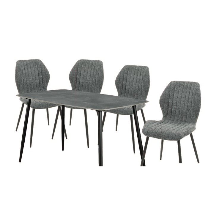 Tafelset keramiek met 4 stoelen