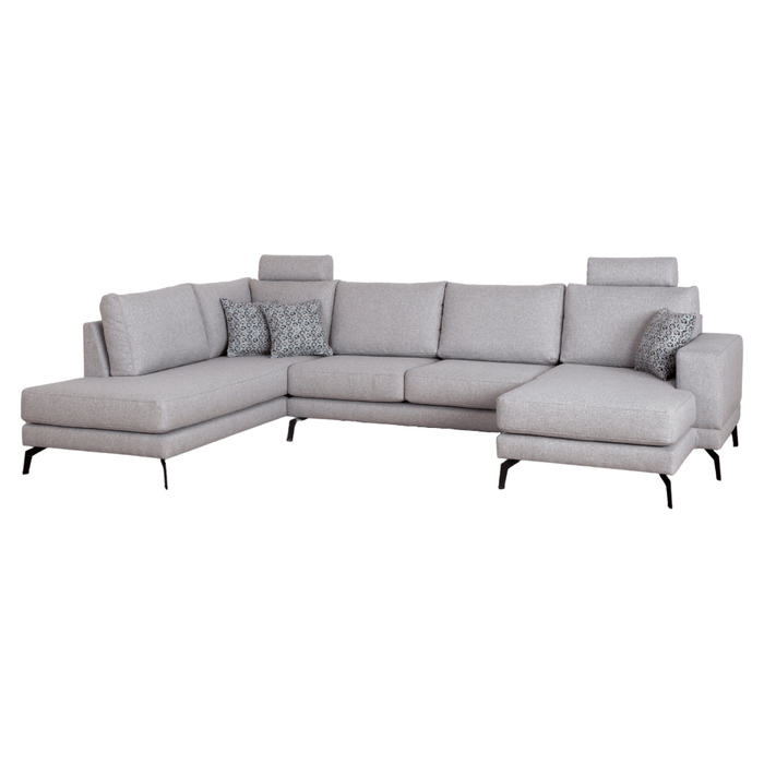 Hoeksalon Lagos grijs - Sofa's - Meubelen Robbrecht