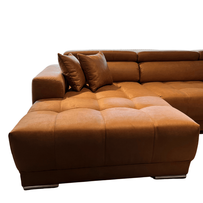 Hoeksalon Termini cognac - Salon - Meubelen Robbrecht