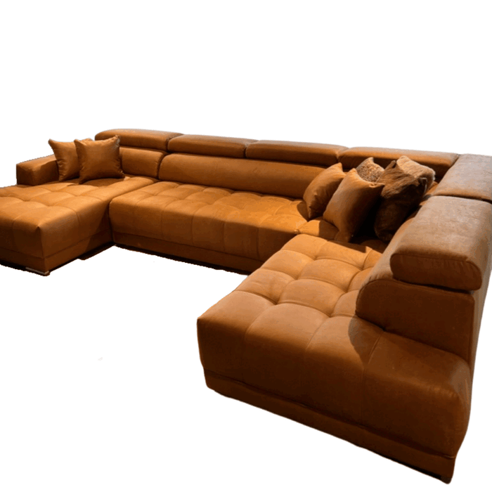 Hoeksalon Termini cognac - Salon - Meubelen Robbrecht