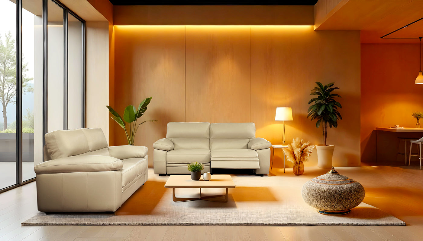 Salon Clemans - Vol italiaans leder