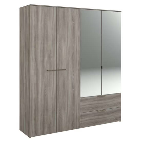 Kleerkast team - vergrijsd eikenkleur