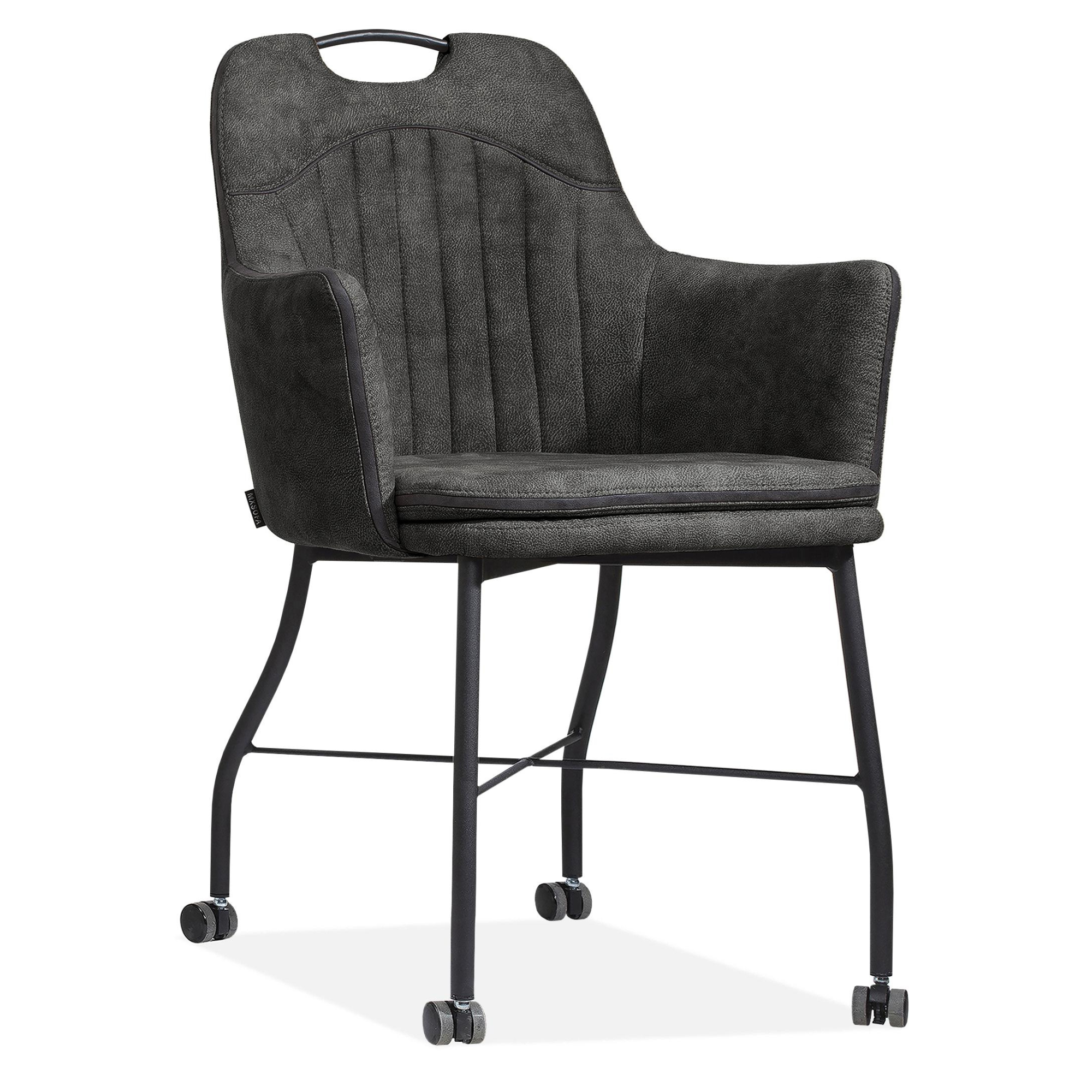 Stoel op wieltjes - Antraciet