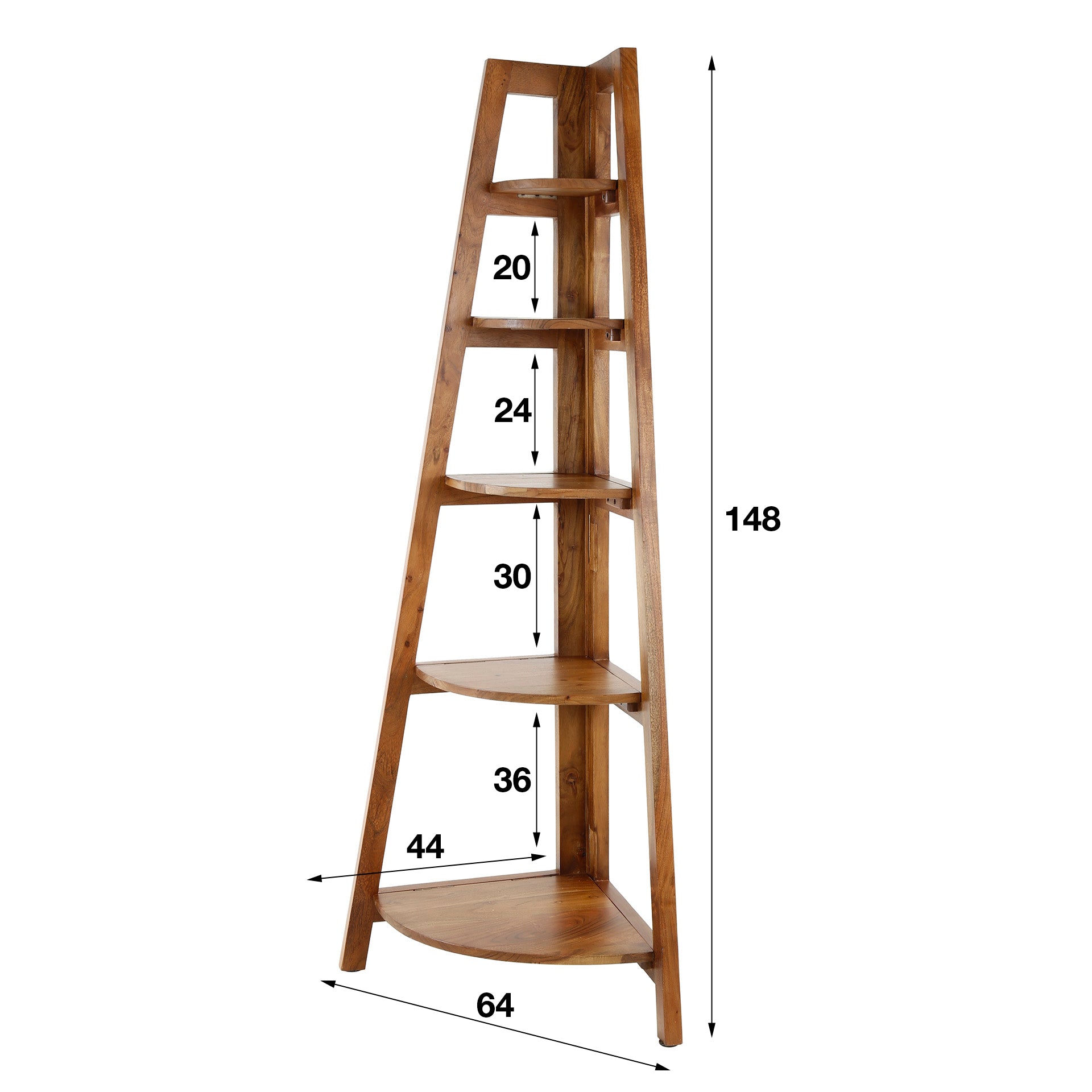 Hoekrek Angle / Massief acacia zand – afbeelding 6