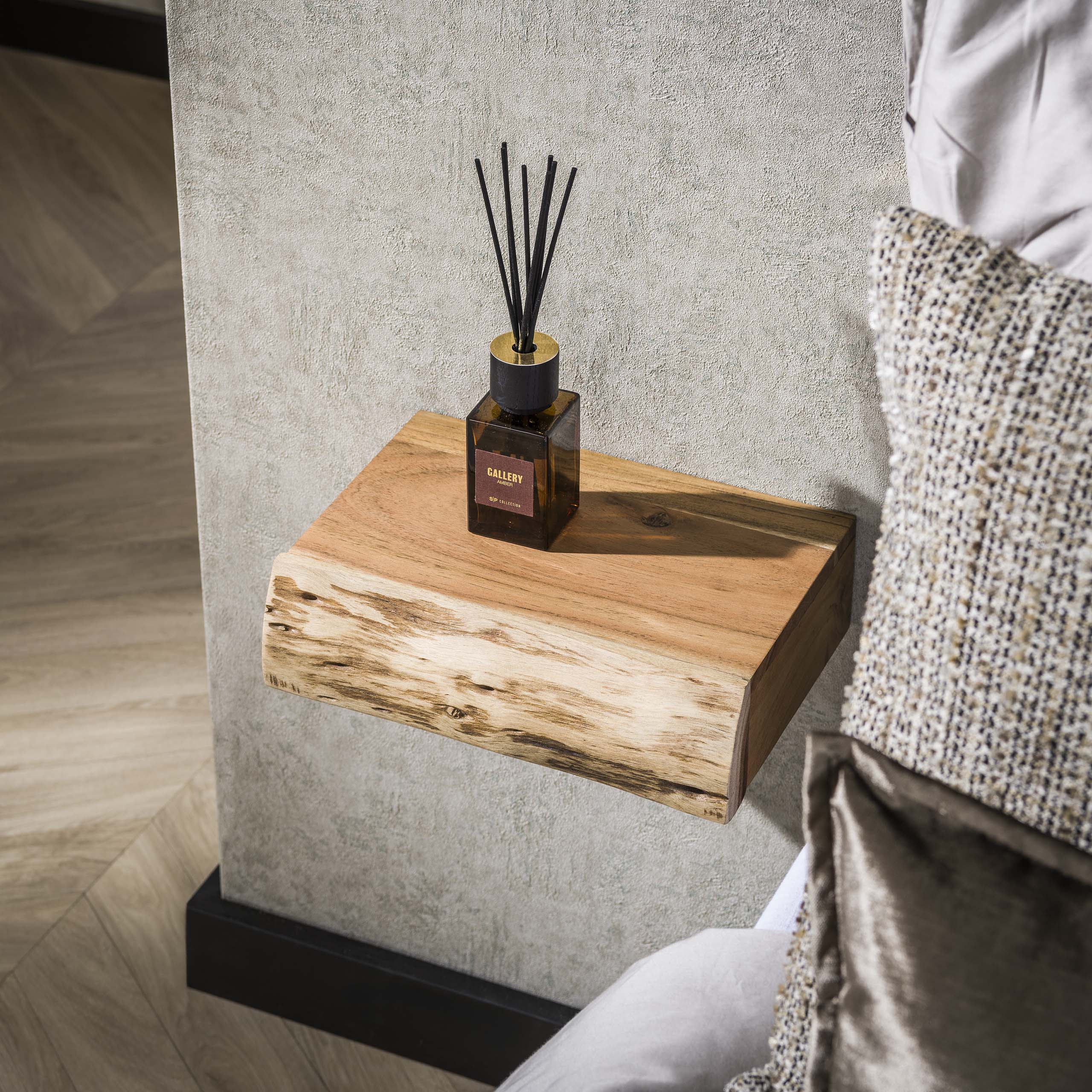 Nachtkastje Tree XS 1 lade set van 2 / Massief acacia – afbeelding 1
