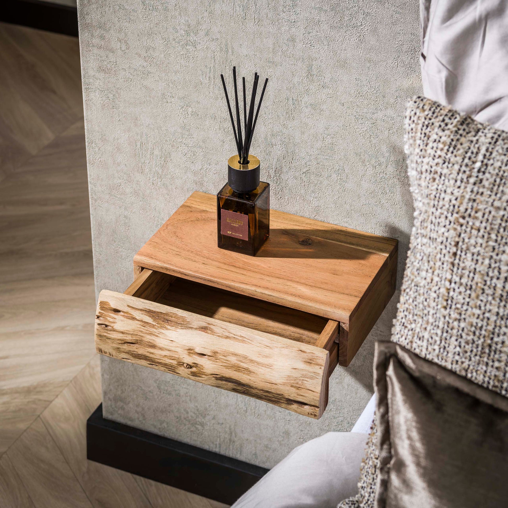 Nachtkastje Tree XS 1 lade set van 2 / Massief acacia – afbeelding 2