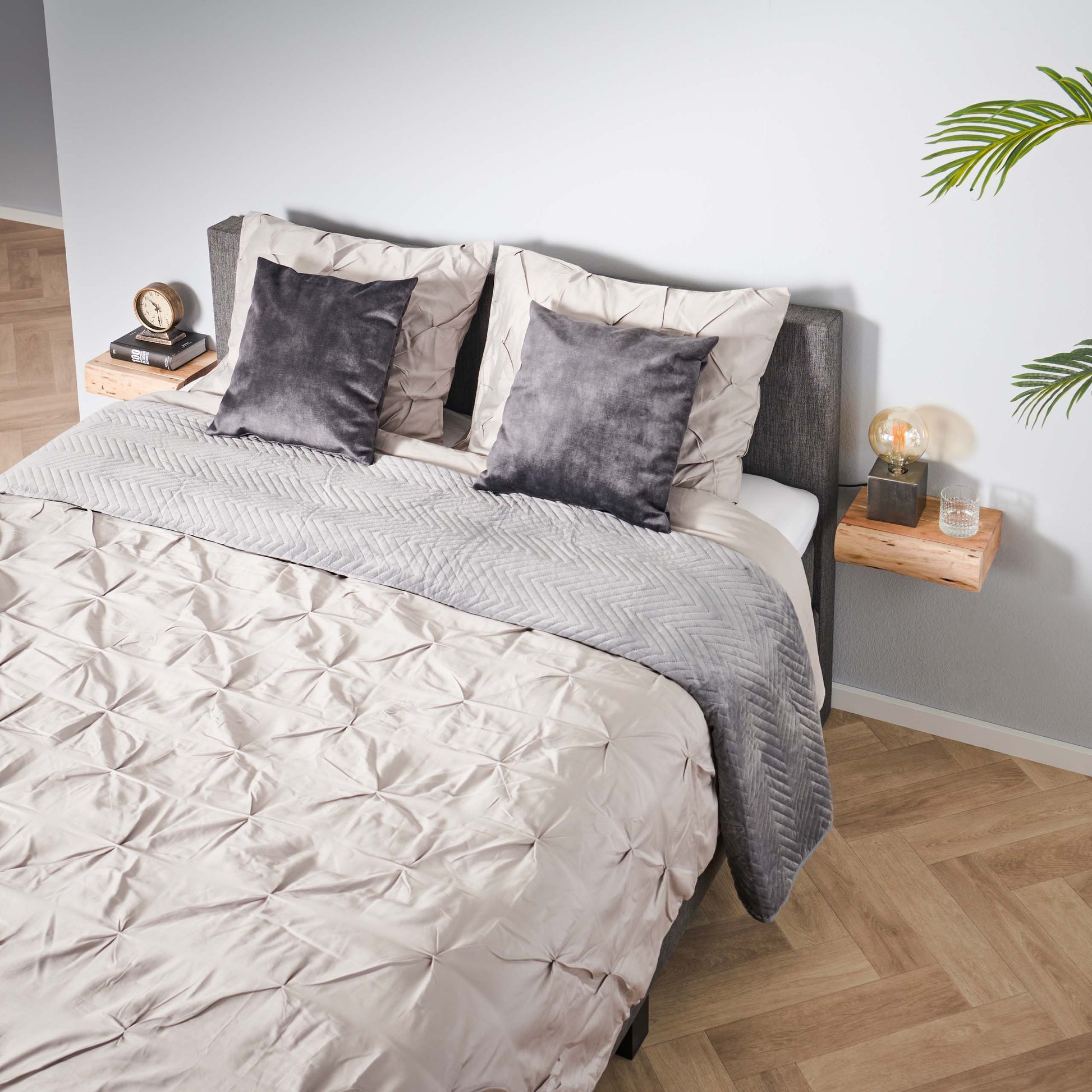 Nachtkastje Tree XS 1 lade set van 2 / Massief acacia – afbeelding 3