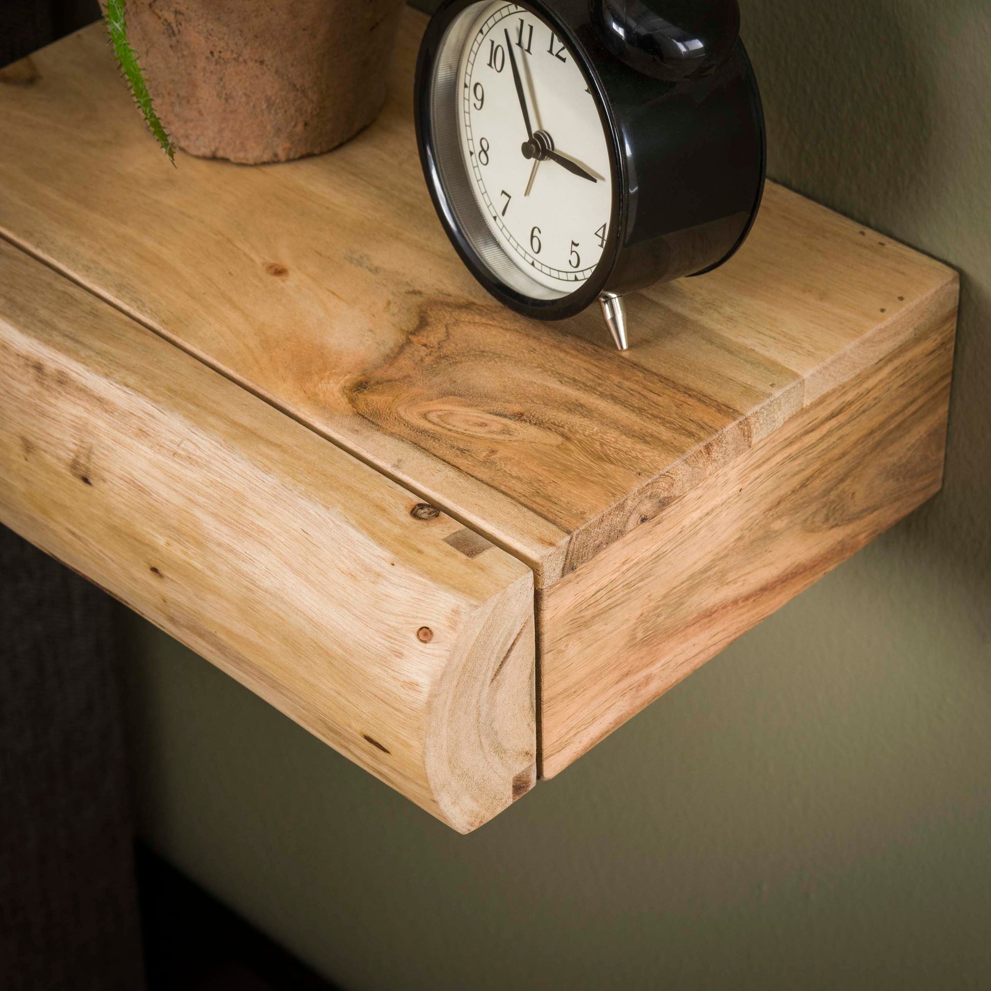 Nachtkastje Tree XS 1 lade set van 2 / Massief acacia – afbeelding 4