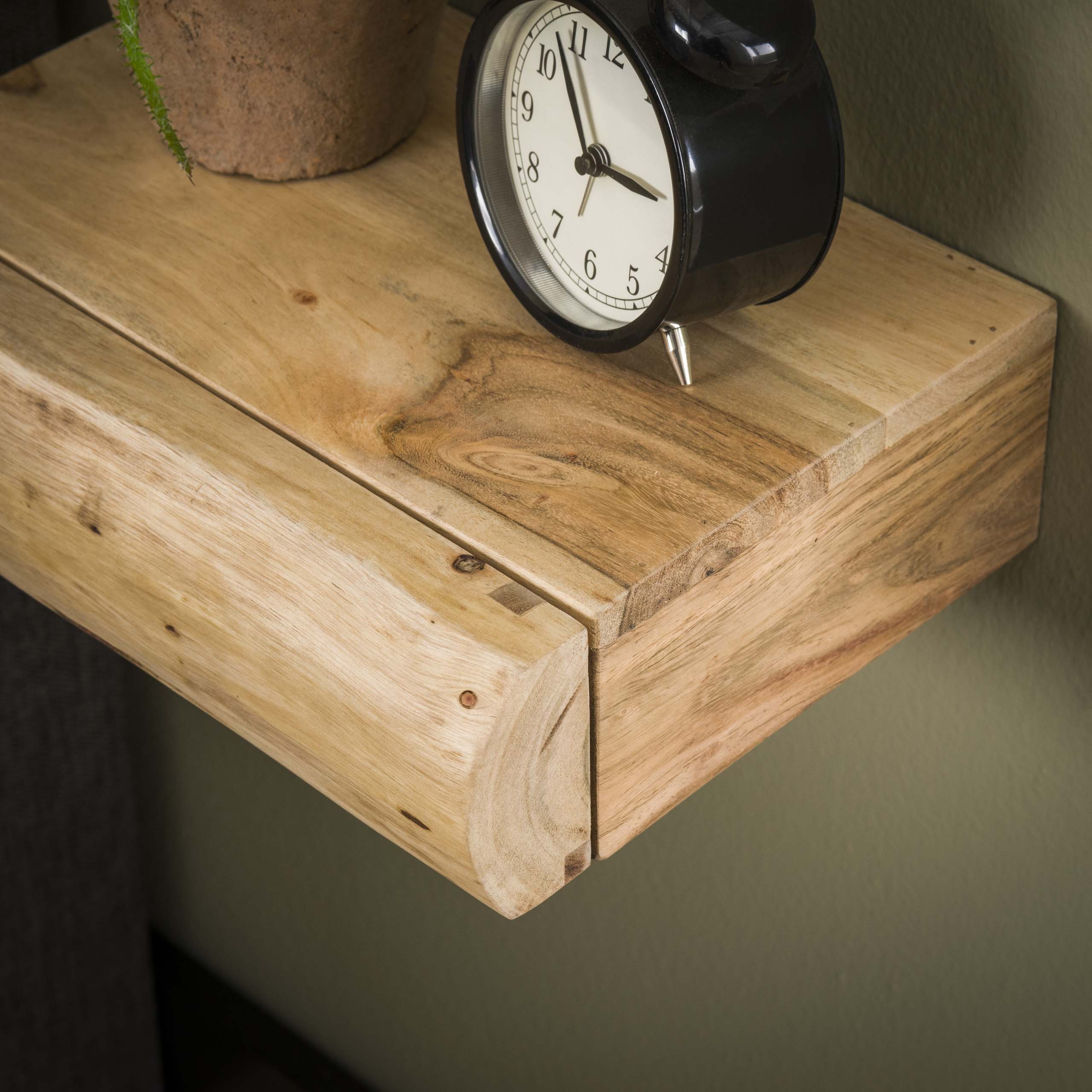 Nachtkastje Tree XS 1 lade set van 2 / Massief acacia – afbeelding 4