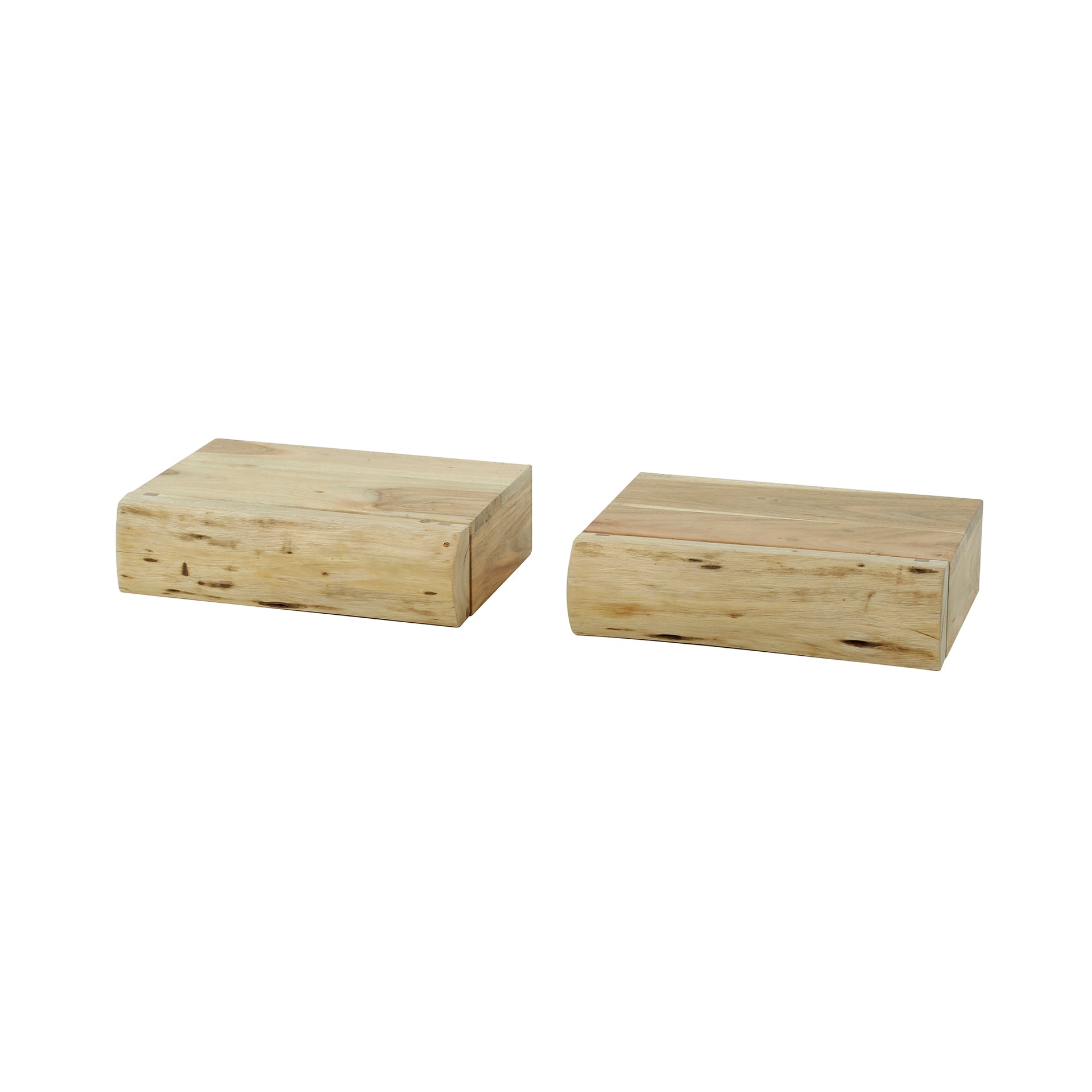 Nachtkastje Tree XS 1 lade set van 2 / Massief acacia – afbeelding 6