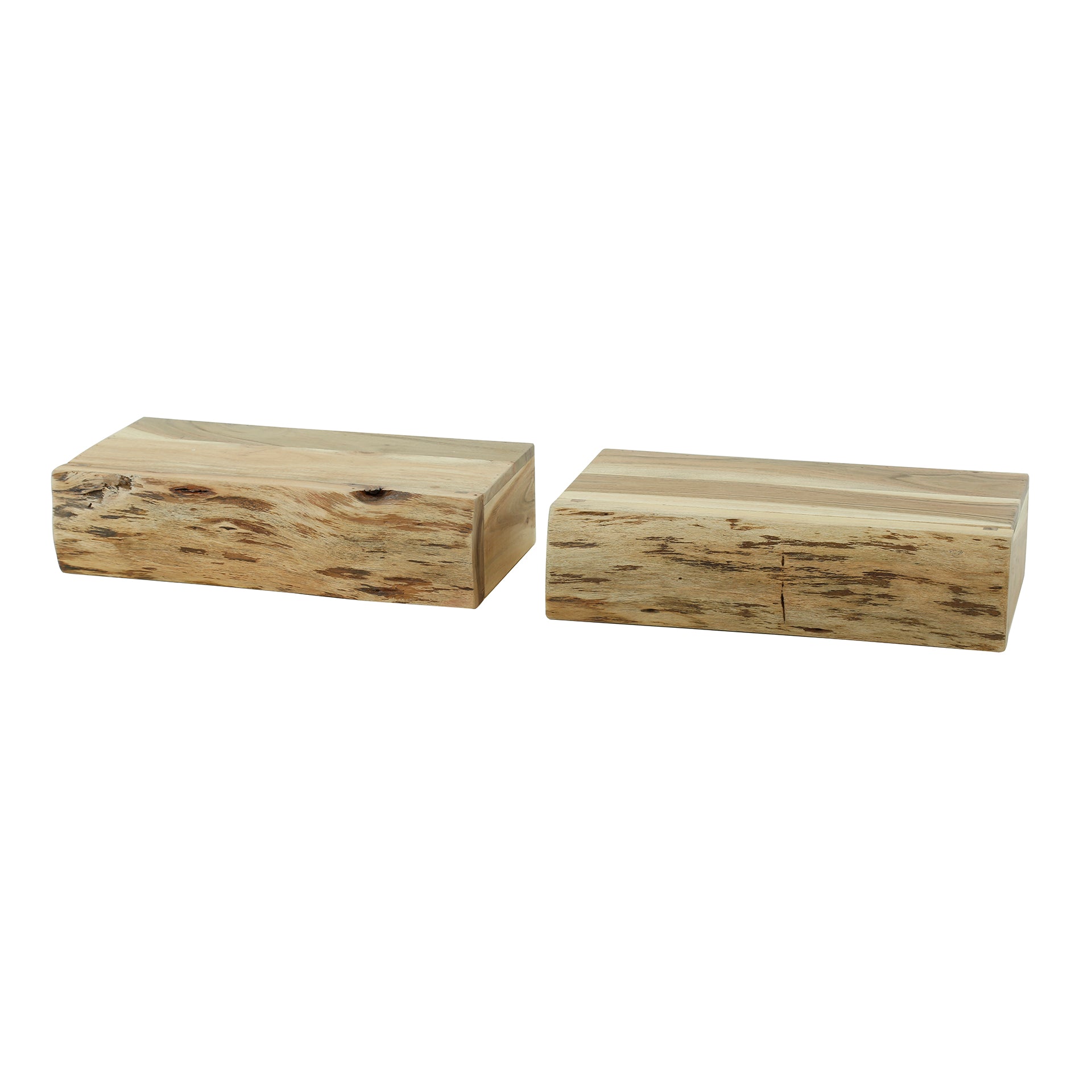 Nachtkastje Tree L 1 lade set van 2 / Massief acacia – afbeelding 7