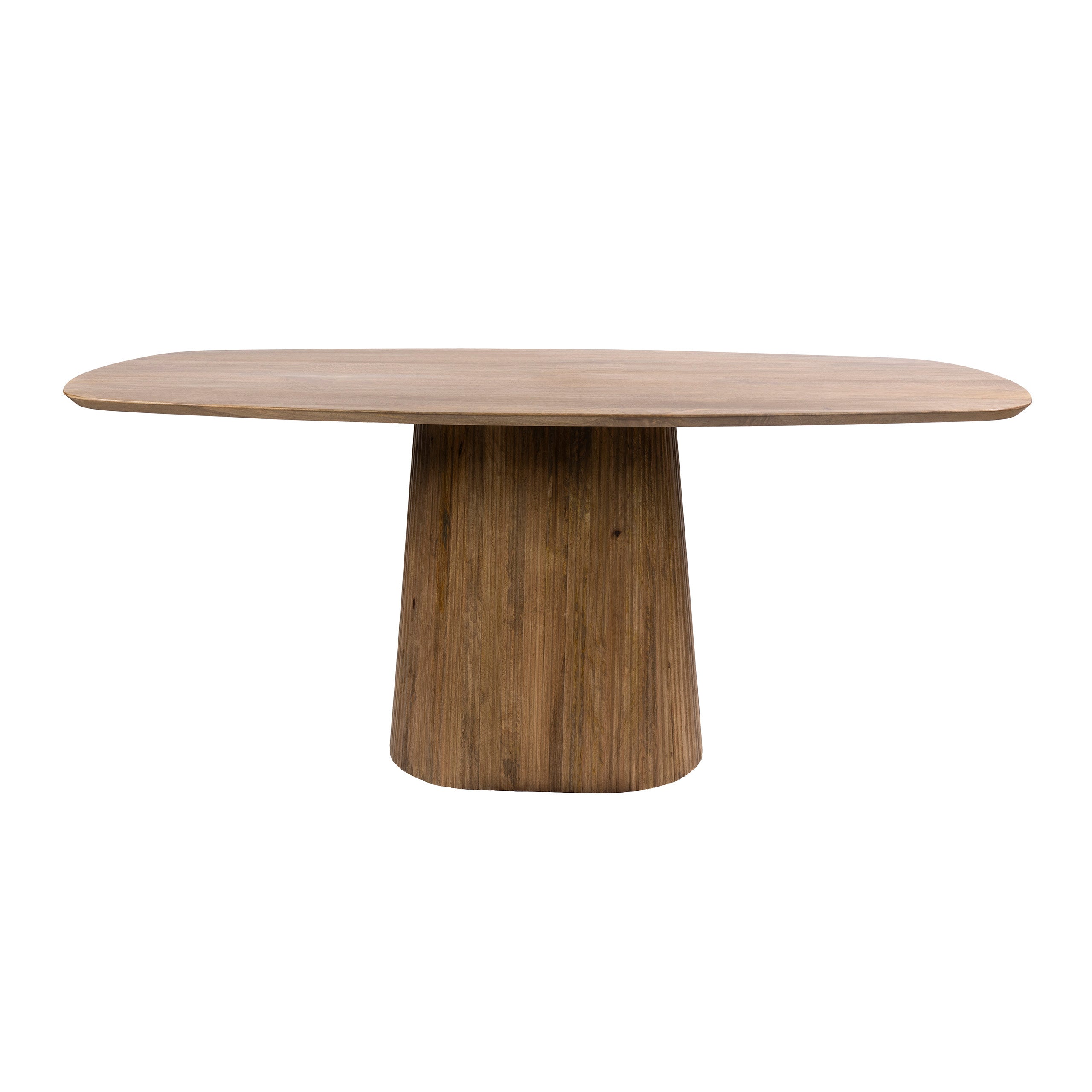 Eettafel Wave Centro deens ovaal 180cm / Massief mango zand – afbeelding 6