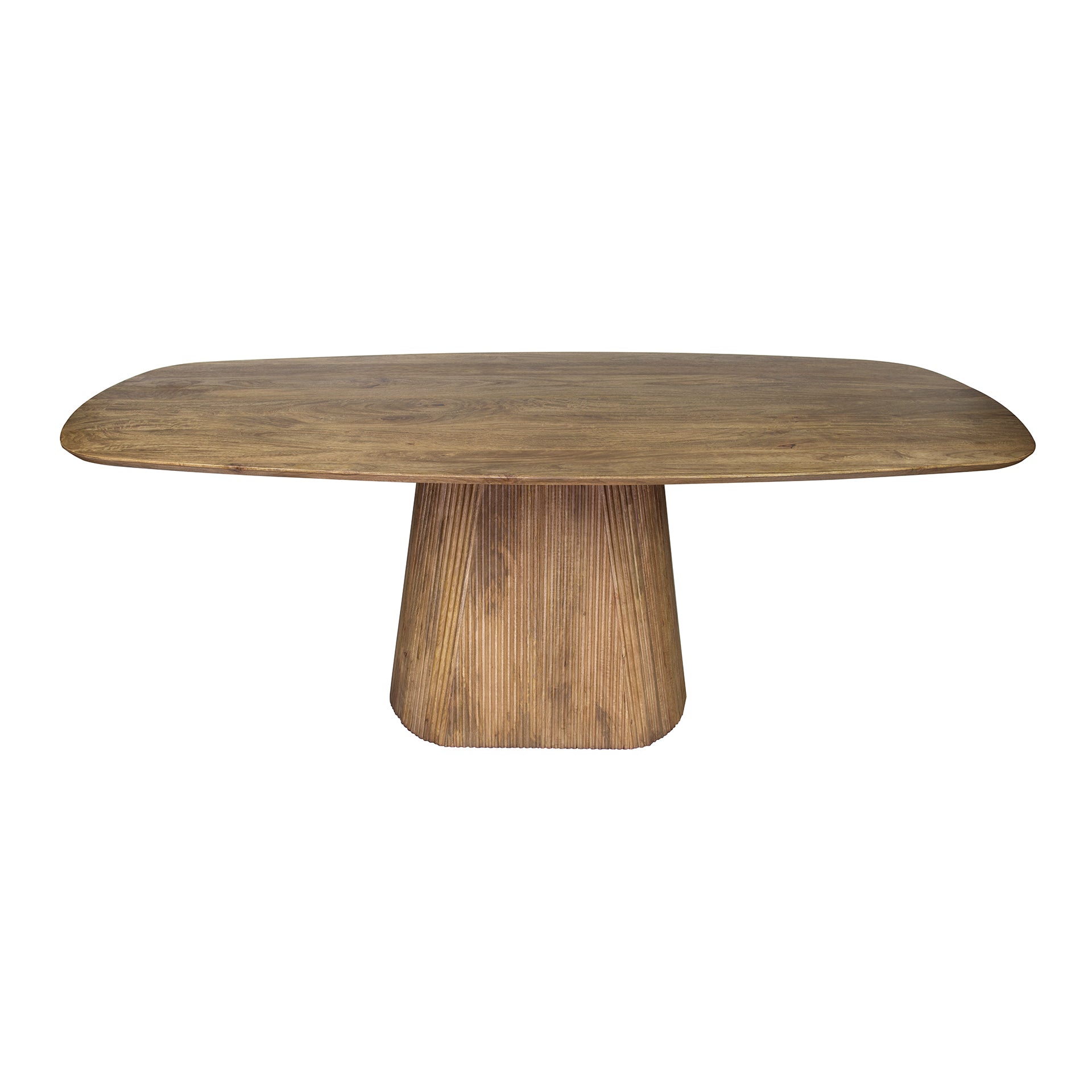 Eettafel Wave Centro deens ovaal 215cm / Massief mango zand – afbeelding 9