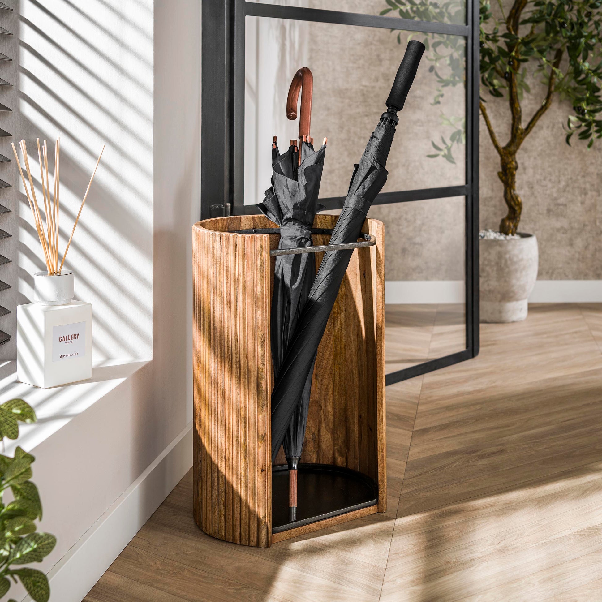 Paraplubak Wave / Massief mango zand – afbeelding 1