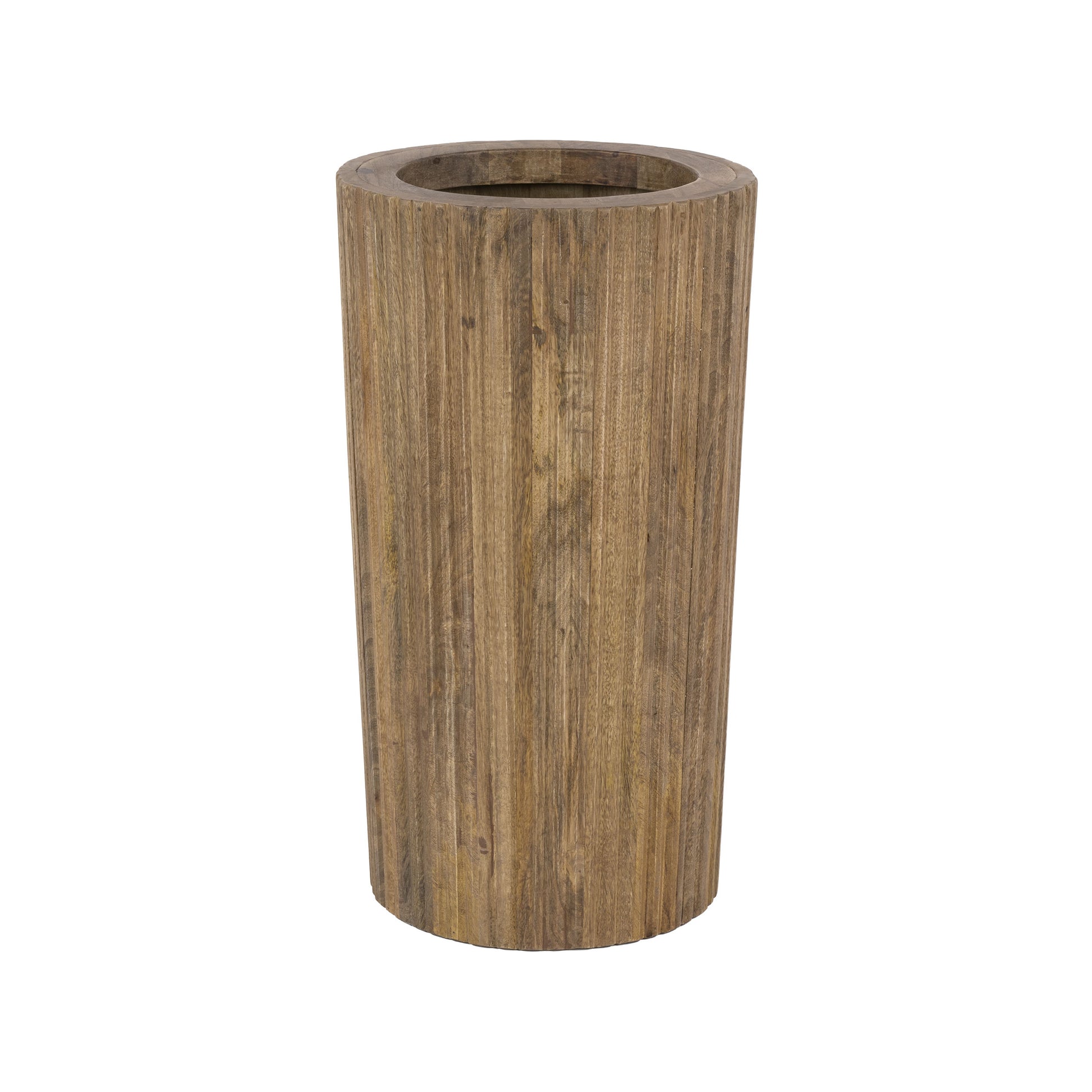 Paraplubak Wave flared / Massief mango zand – afbeelding 3