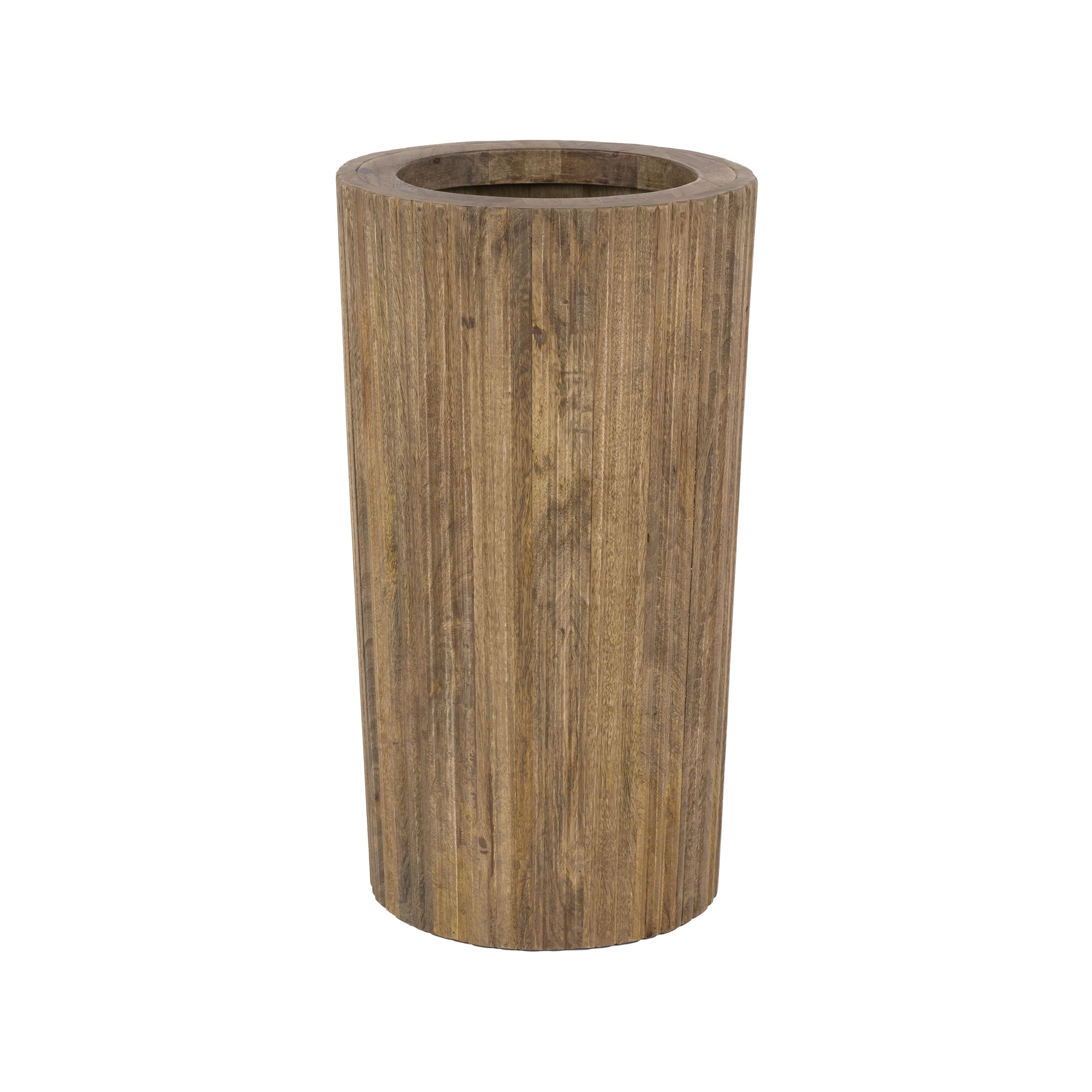 Paraplubak Wave flared / Massief mango zand – afbeelding 3