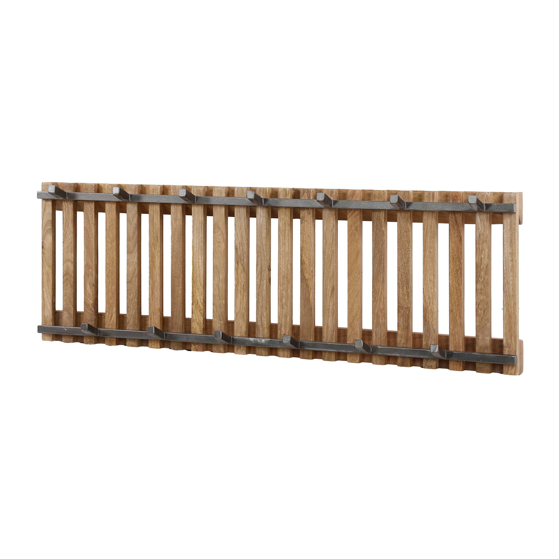 Kapstok Tweak 7+6 haken / Massief mango zand – afbeelding 3