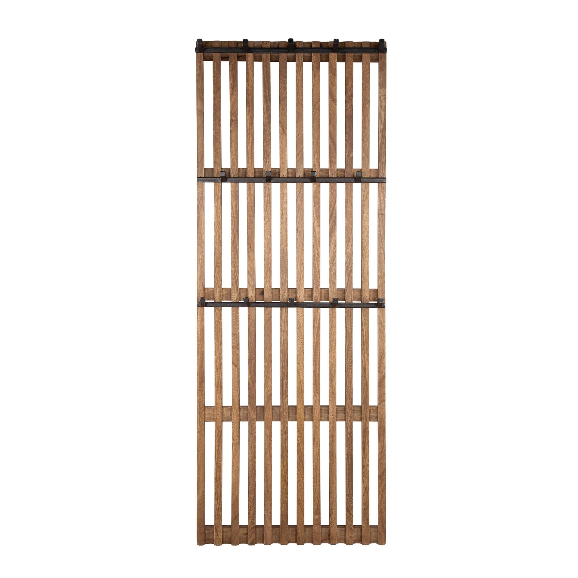Kapstok Tweak hoog 14 haken / Massief mango zand – afbeelding 3