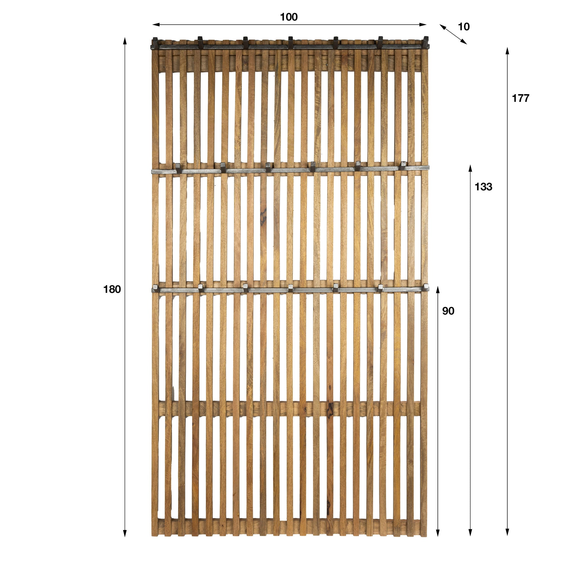 Kapstok Tweak hoog XL 20 haken / Massief mango zand – afbeelding 4