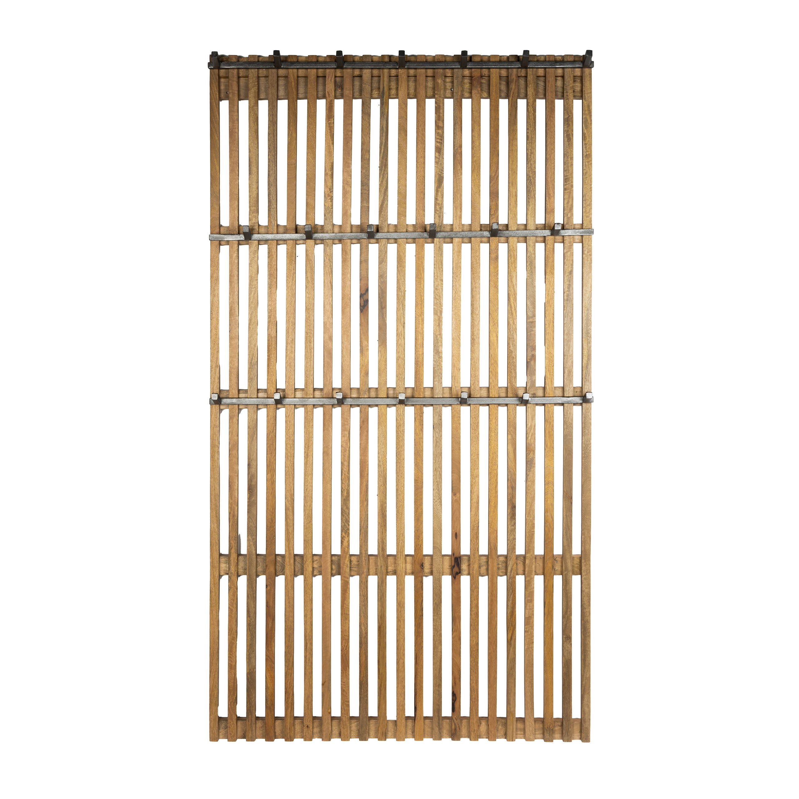 Kapstok Tweak hoog XL 20 haken / Massief mango zand – afbeelding 3