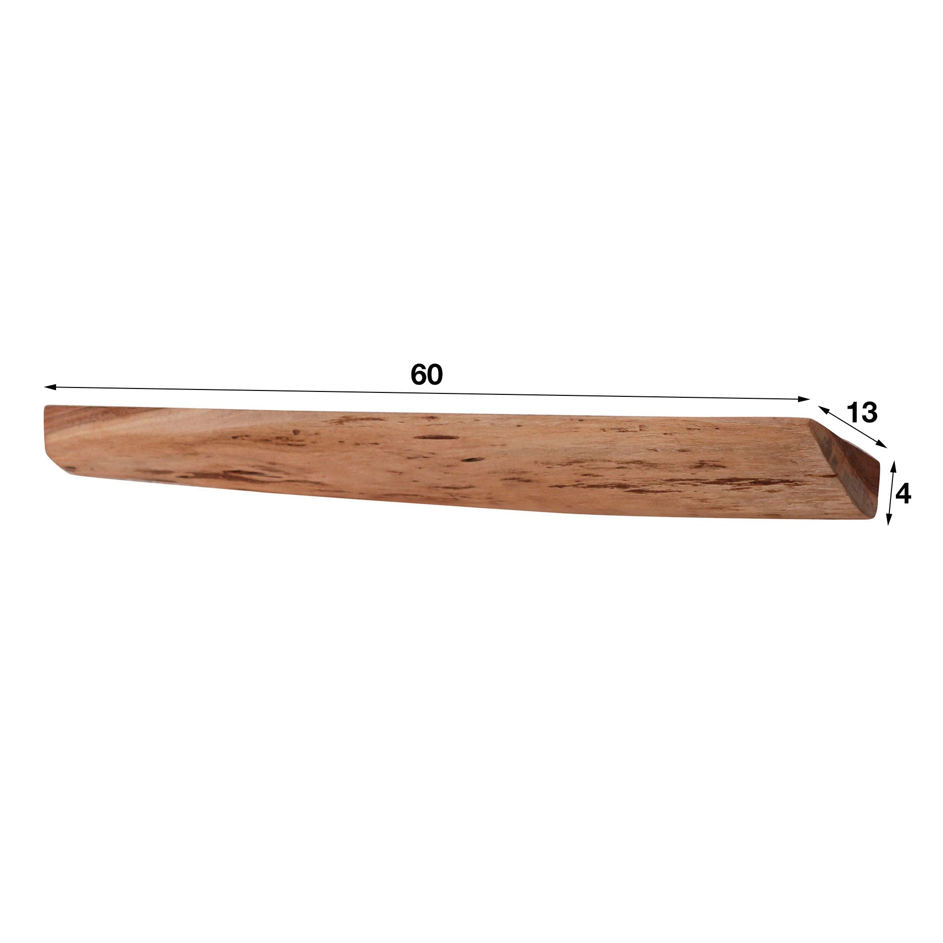 Wandschap Edge 60cm set van 3 / Massief acacia – afbeelding 4
