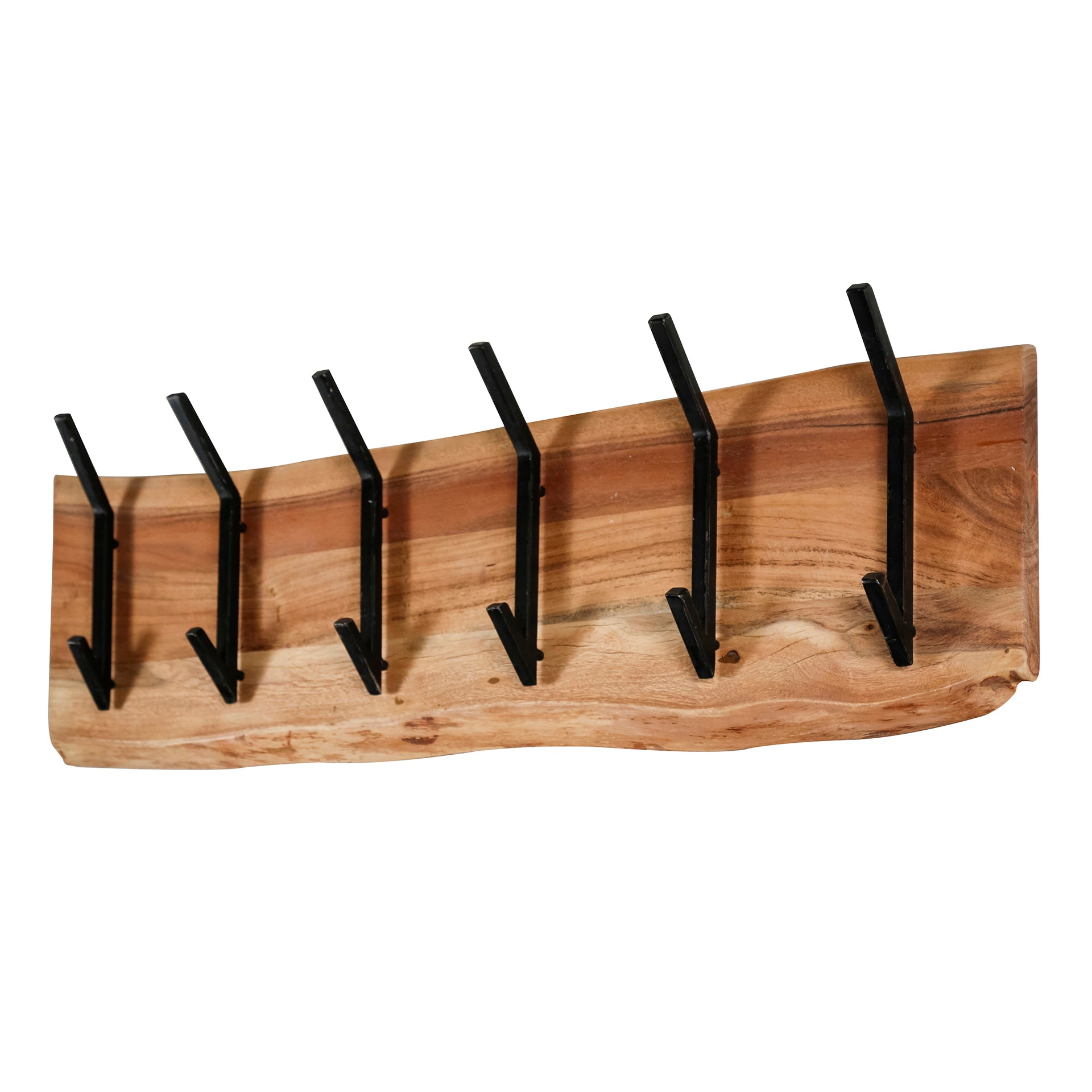 Kapstok Edge 2x6 haken / Massief acacia – afbeelding 6