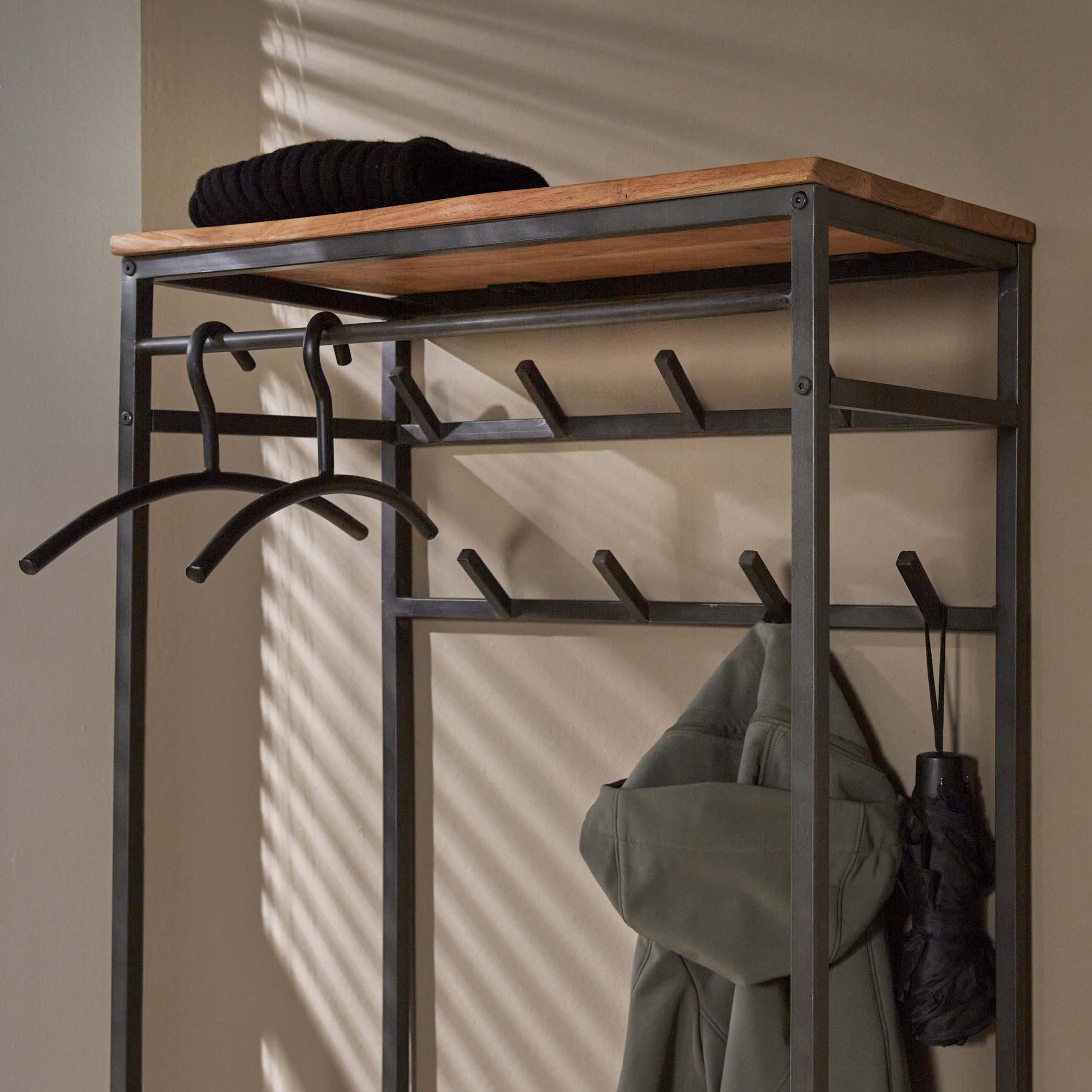 Garderobemeubel Edge / Massief acacia – afbeelding 4