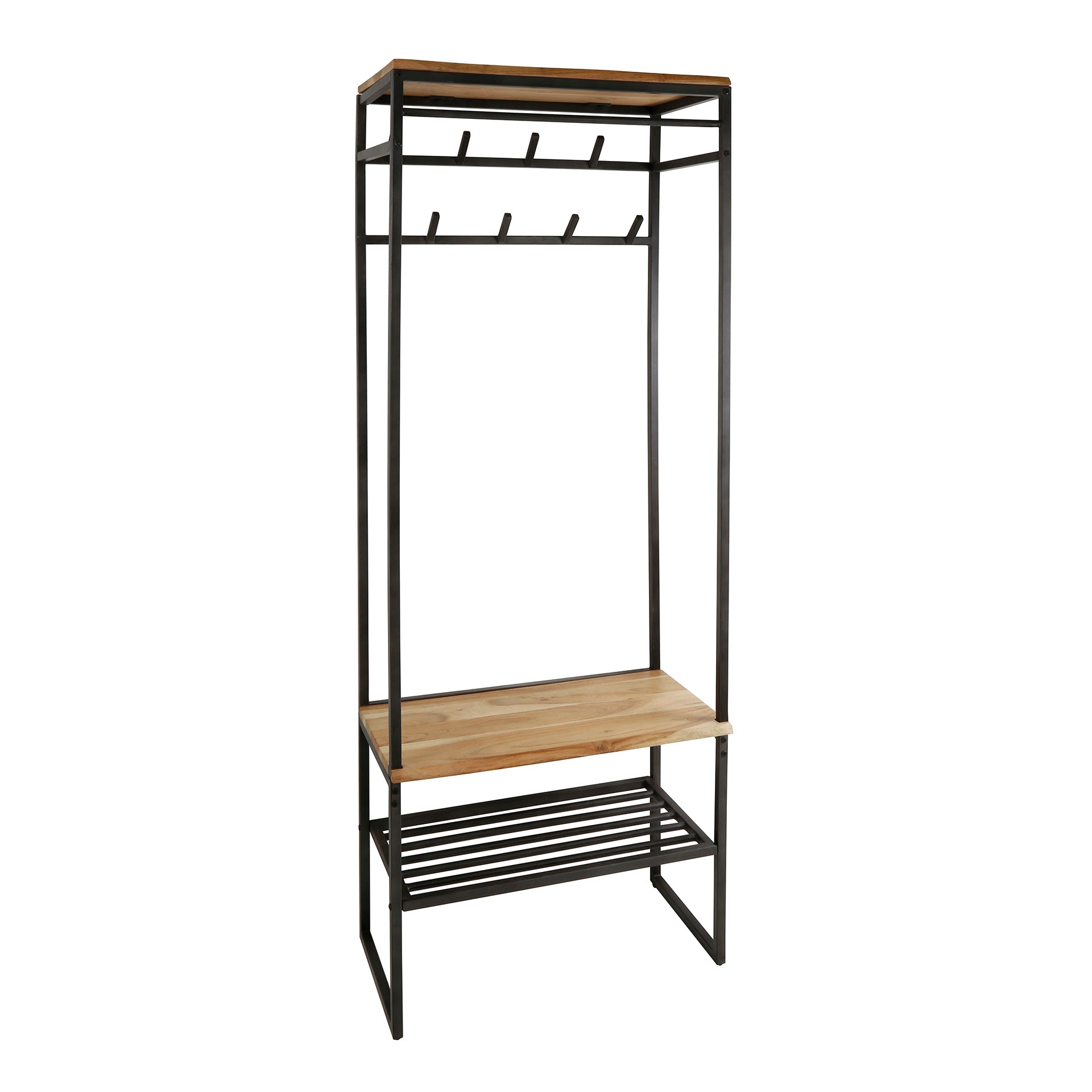 Garderobemeubel Edge / Massief acacia – afbeelding 5