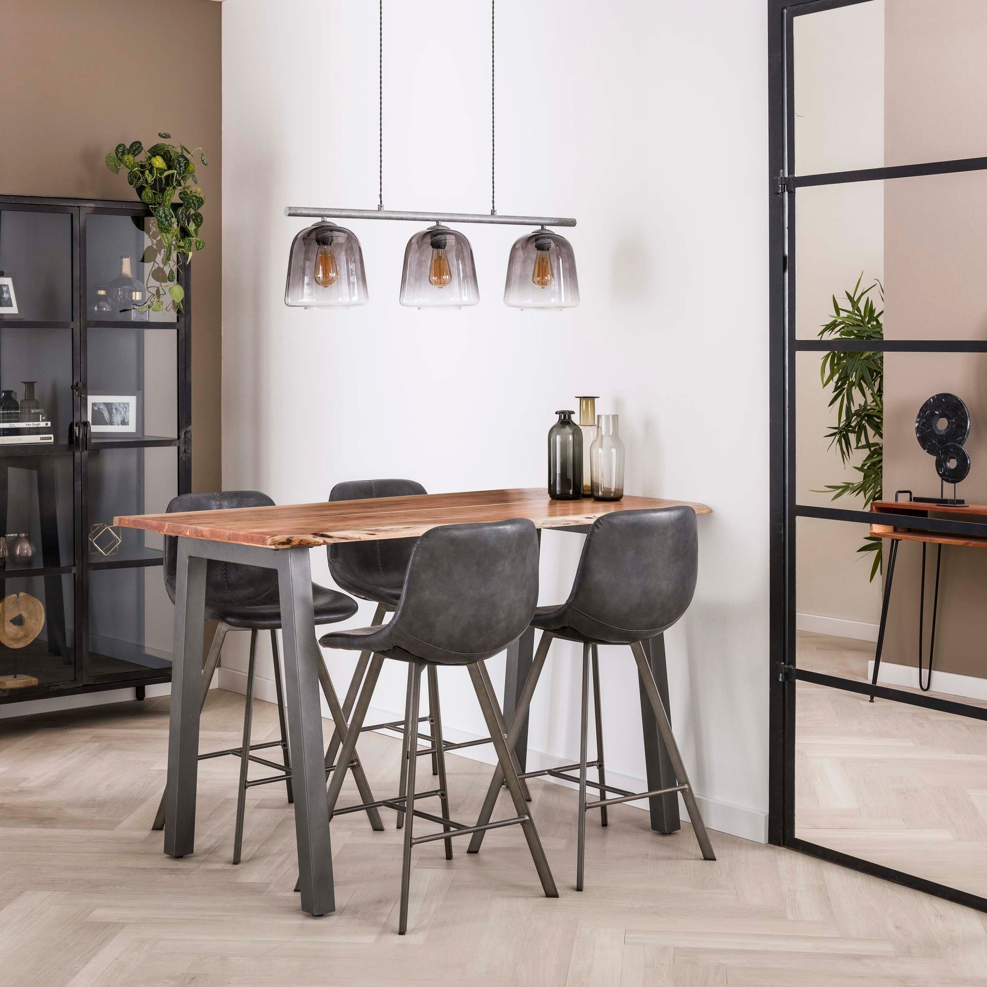 Bartafel Edge 147cm / Massief acacia – afbeelding 2