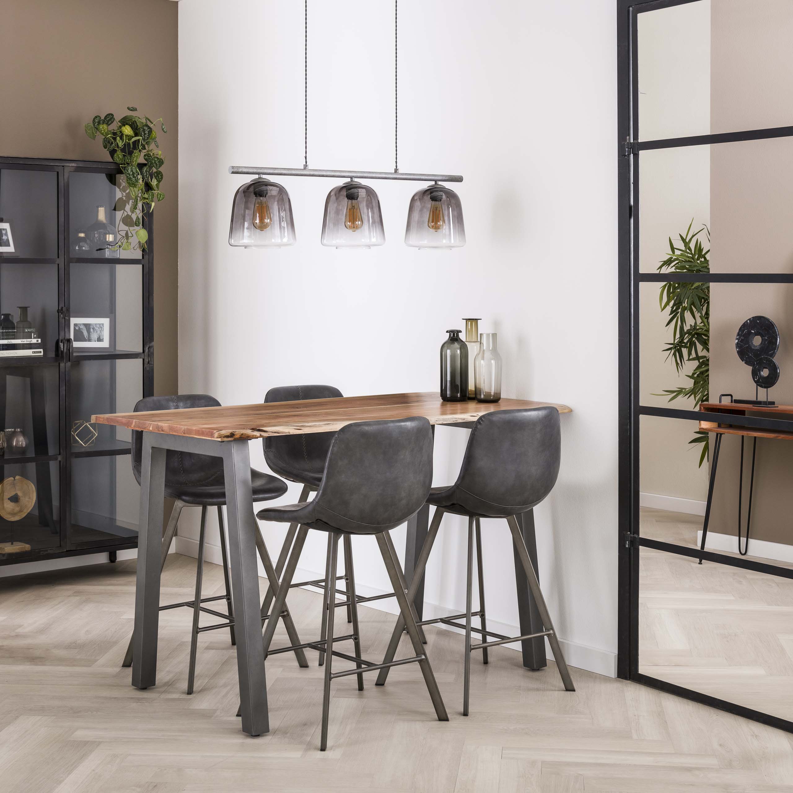 Bartafel Edge 147cm / Massief acacia – afbeelding 2