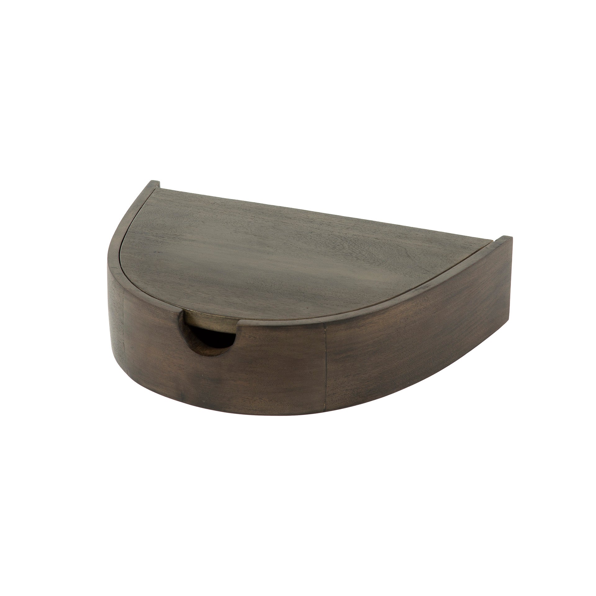 Nachtkastje Cove zwevend 1 lade verpakt per 2 / Massief acacia glaze brown – afbeelding 6