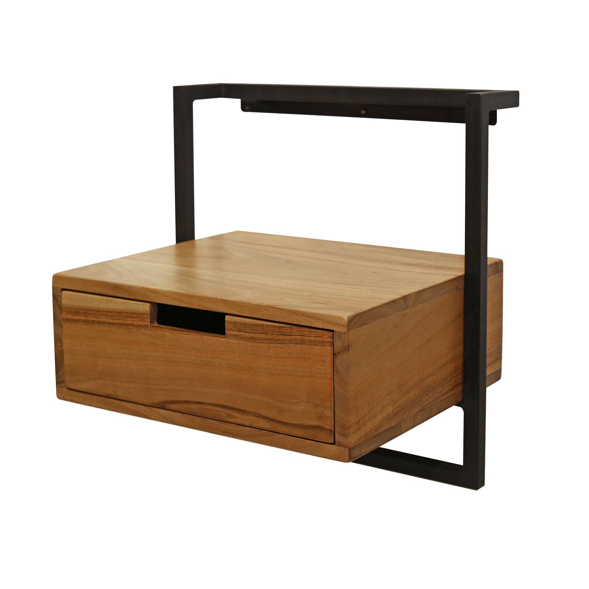 Nachtkastje Air Solid 1 lade / Massief acacia – afbeelding 7