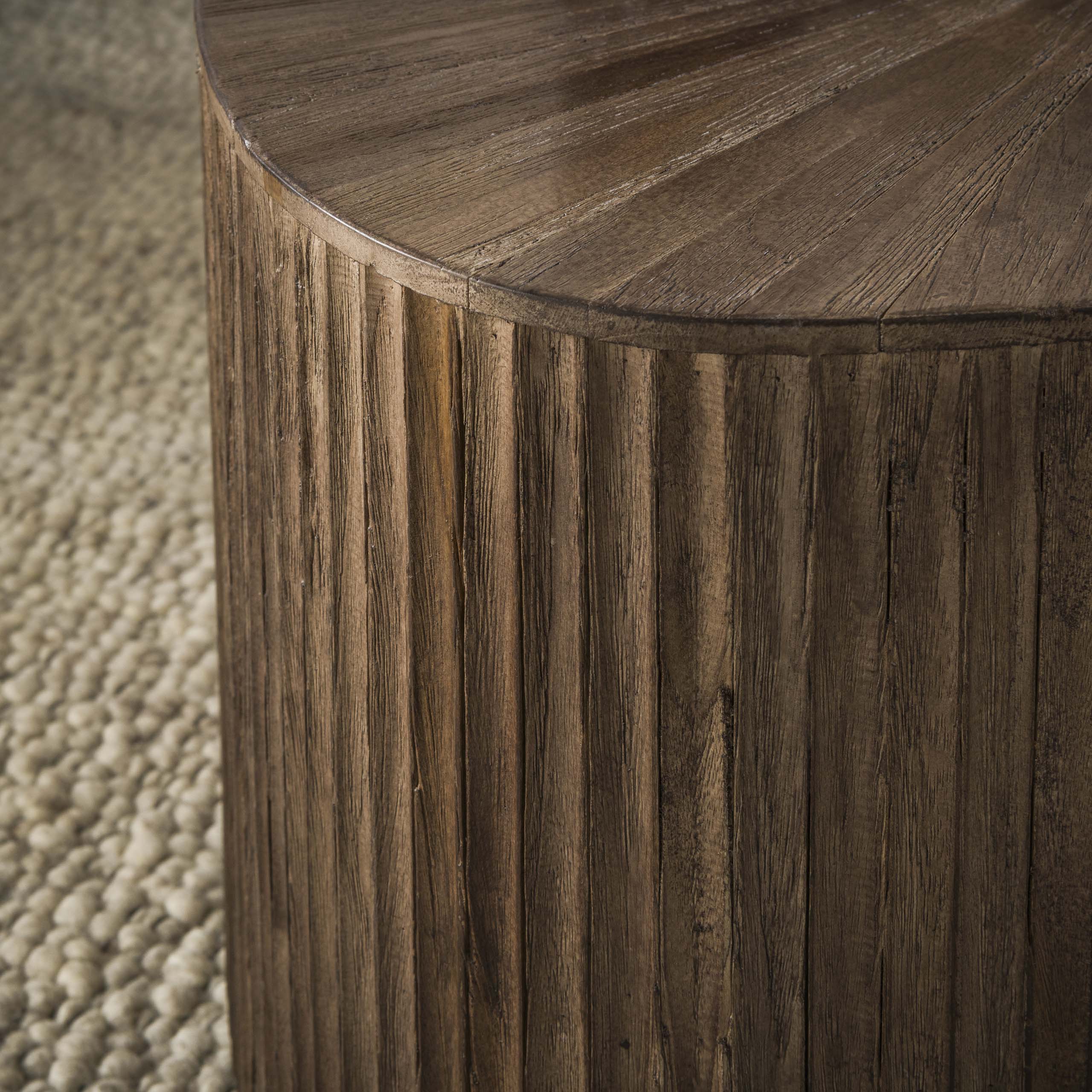 Salontafel Maya Teak vierhoekig set van 2 / Massief teak espresso – afbeelding 3