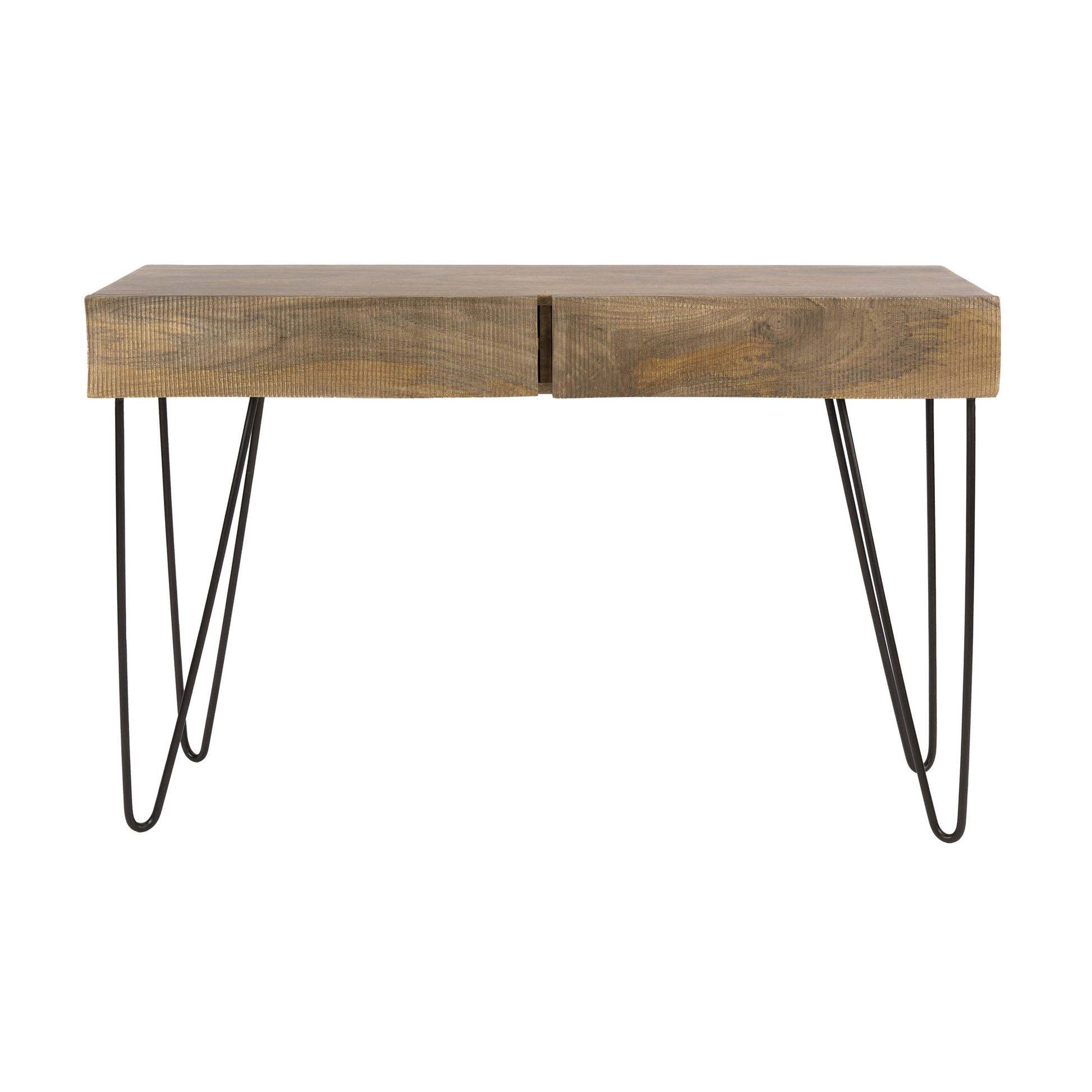 Hal-/kaptafel Ocean 2 lades / Massief mango zand – afbeelding 4