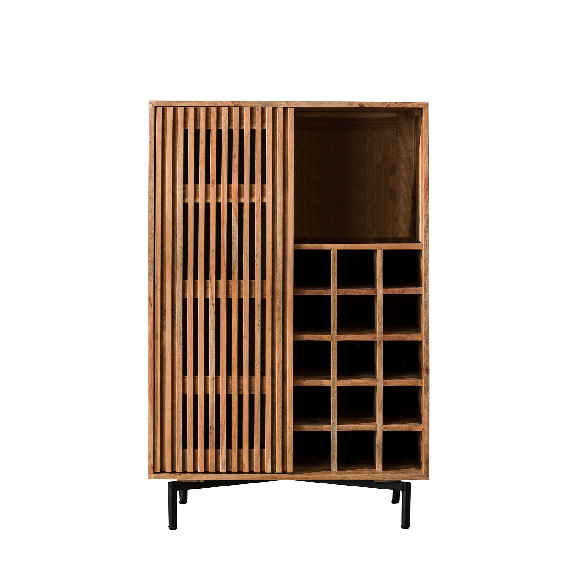 Wijnkast Slide / Massief acacia – afbeelding 4