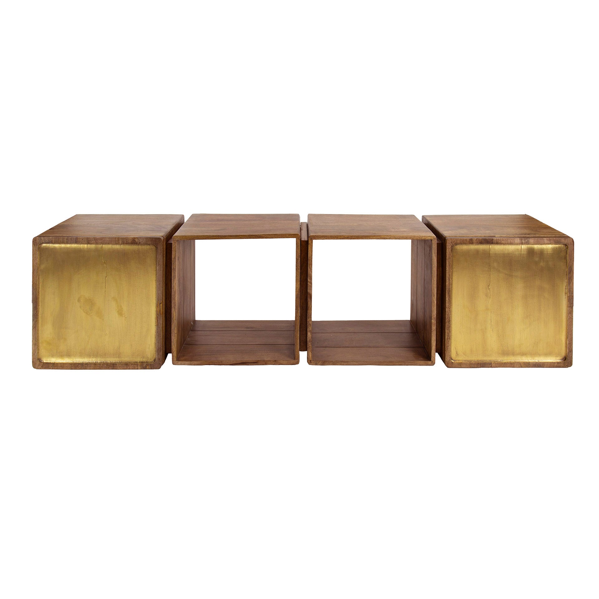 Dressoir Brass 2 deuren / Massief mango zand – afbeelding 4