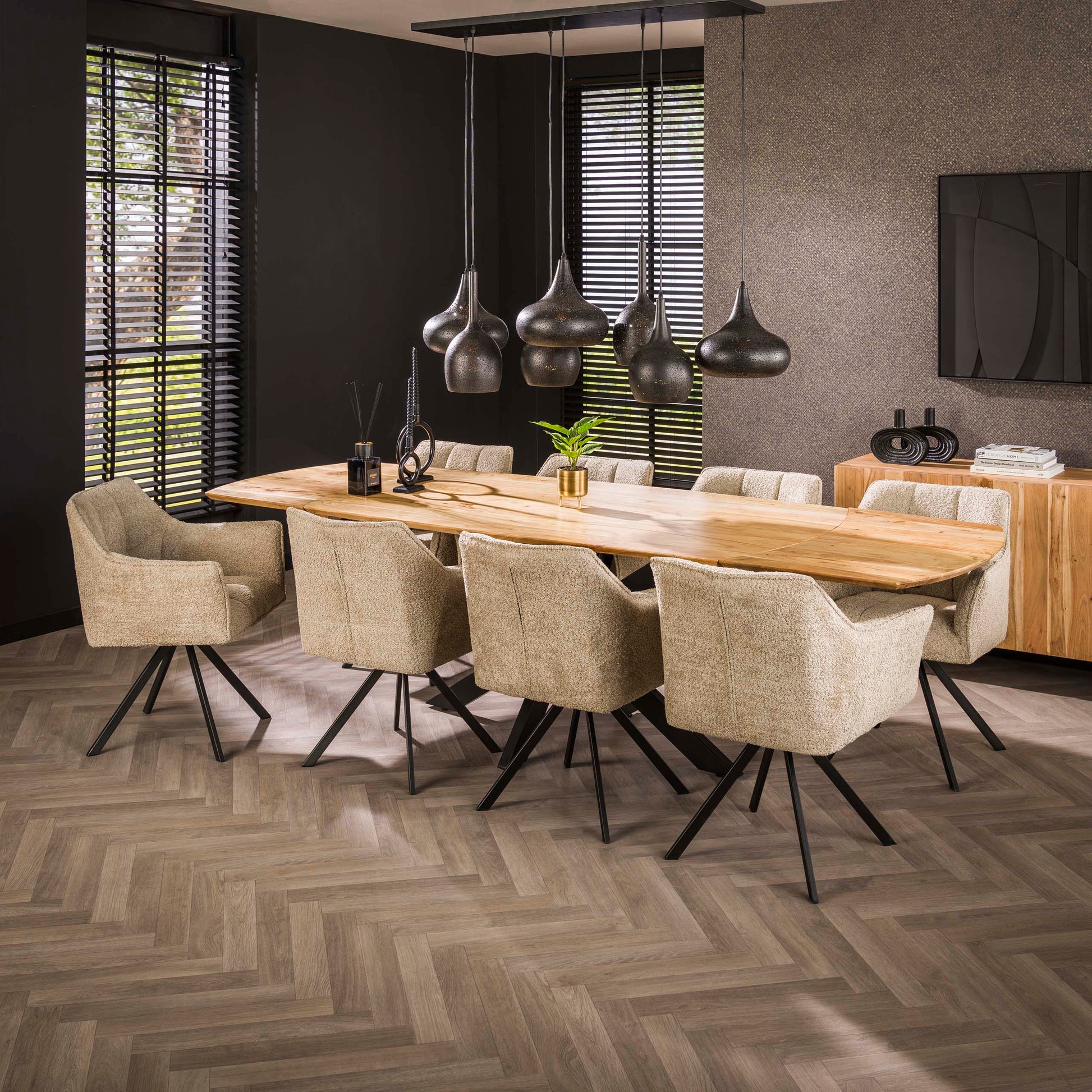 Eettafel Extend 175/275cm / Massief acacia – afbeelding 1