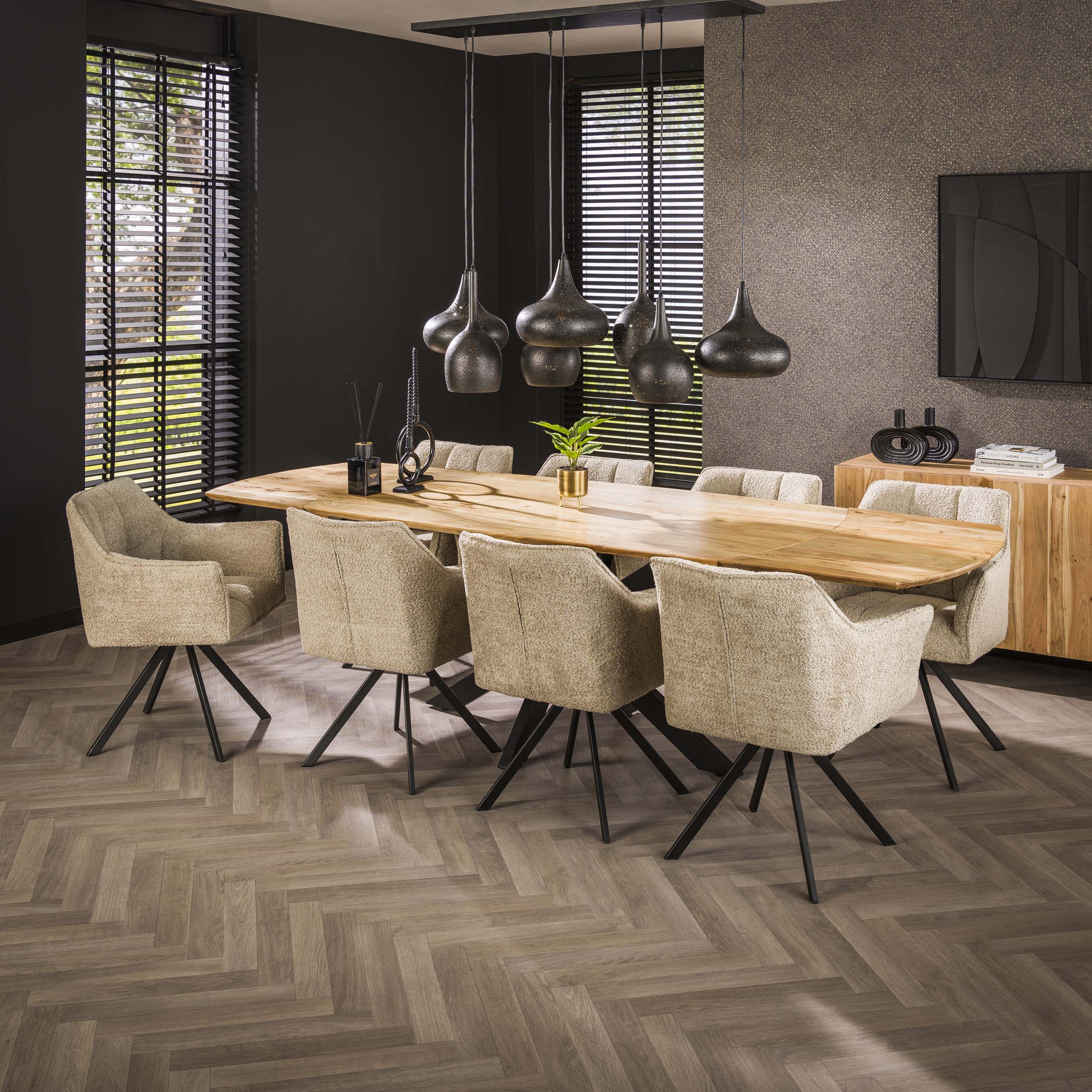 Eettafel Extend 175/275cm / Massief acacia – afbeelding 1