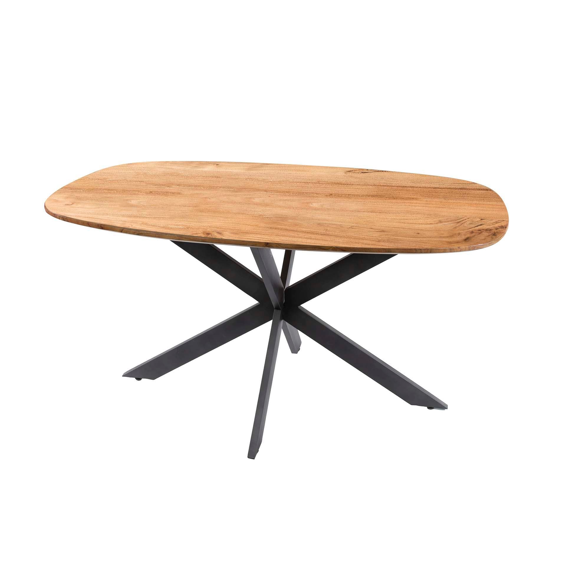 Eettafel Arhus Solid deens ovaal 150cm / Massief acacia – afbeelding 3