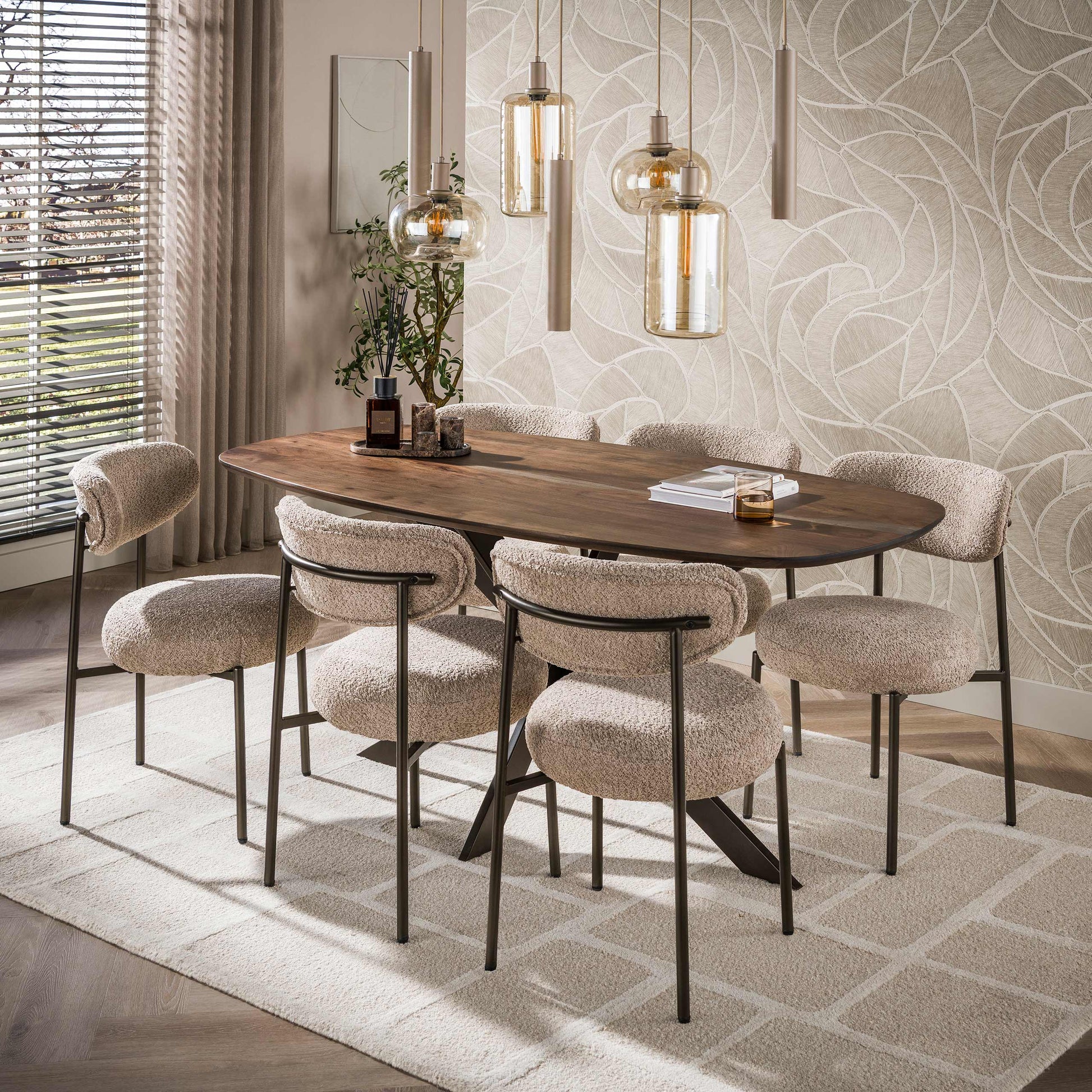 Eettafel Arhus Solid deens ovaal 180cm / Massief acacia – afbeelding 2