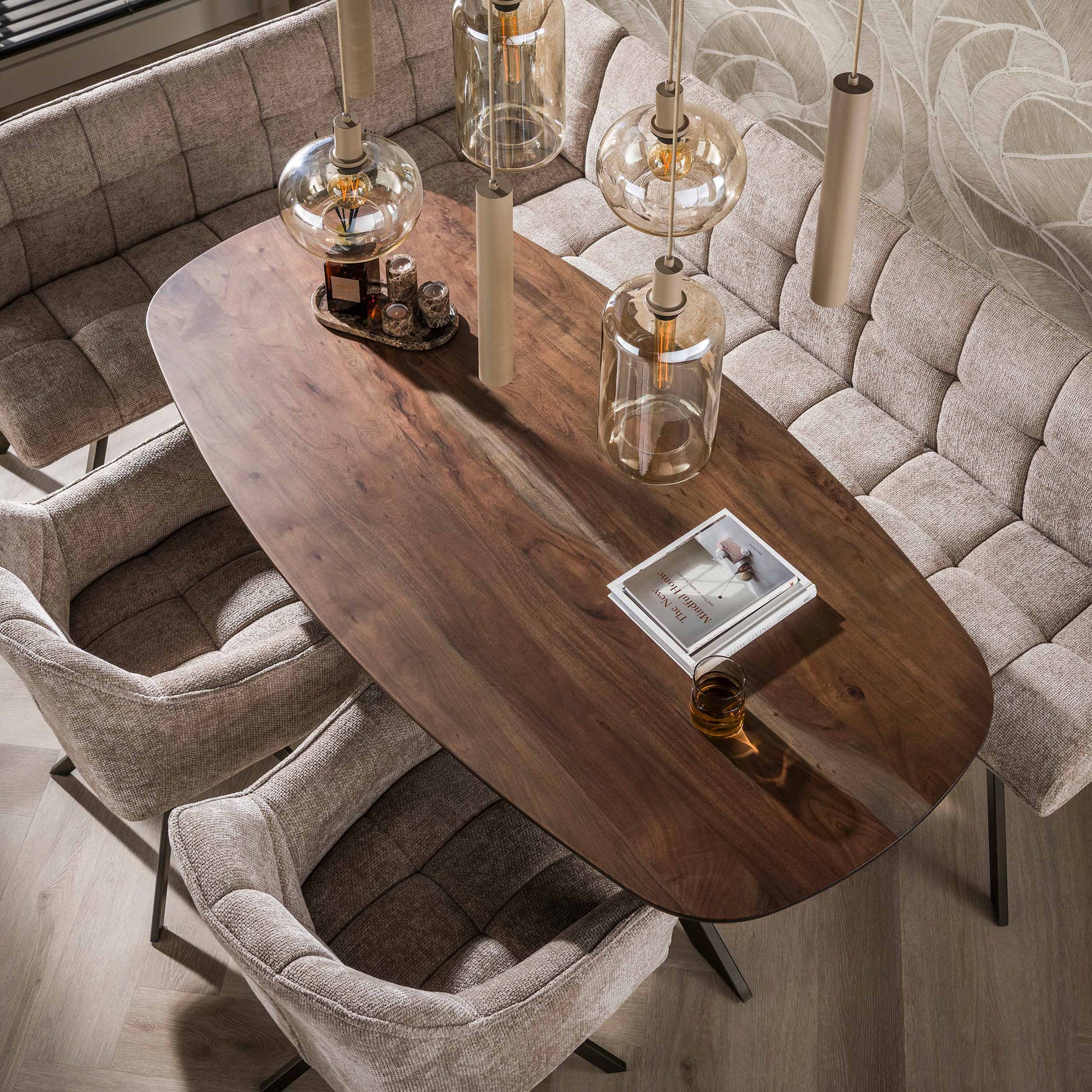 Eettafel Arhus Solid deens ovaal 180cm / Massief acacia – afbeelding 5