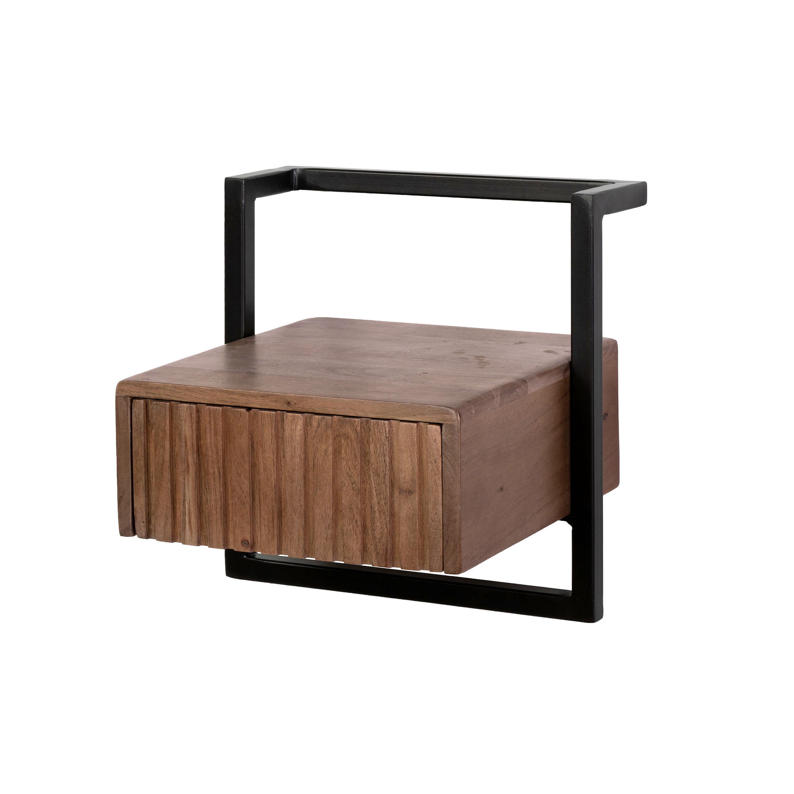 Nachtkastje Carve Air XS 1 lade / Massief acacia bruin – afbeelding 5