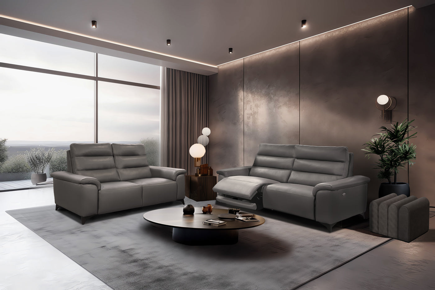 Salon Elise - Vol Italiaans leder