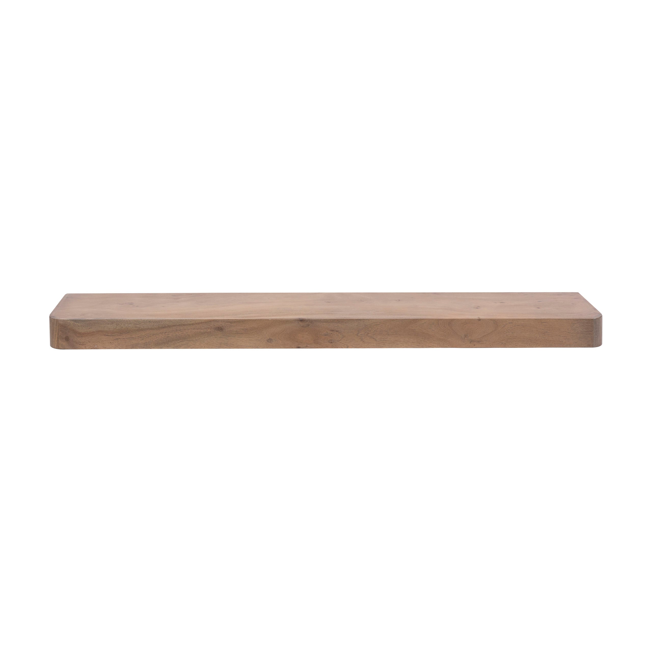 Wandplank Carve 150cm / Massief acacia bruin – afbeelding 3