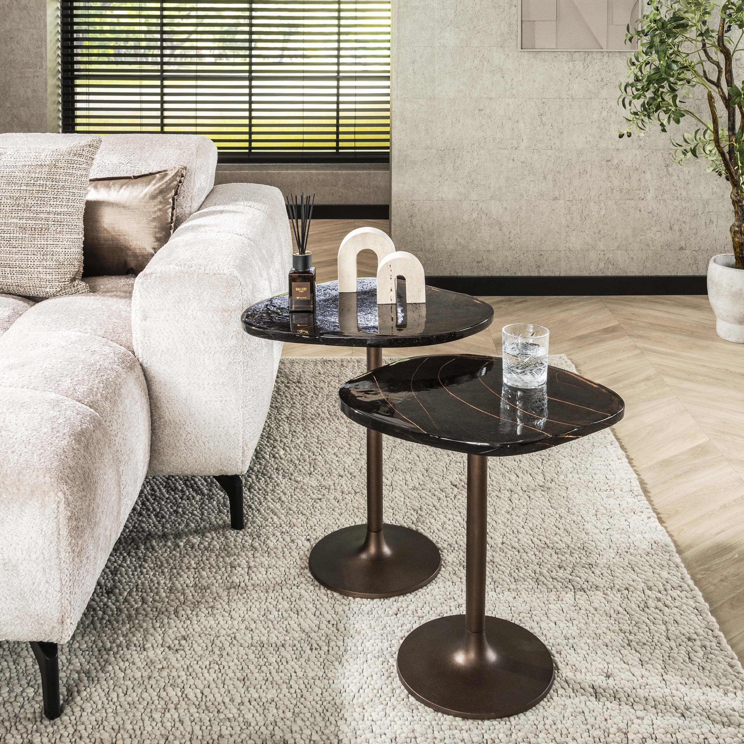 Bijzettafel Eclipse laag / Antiek koper – afbeelding 4