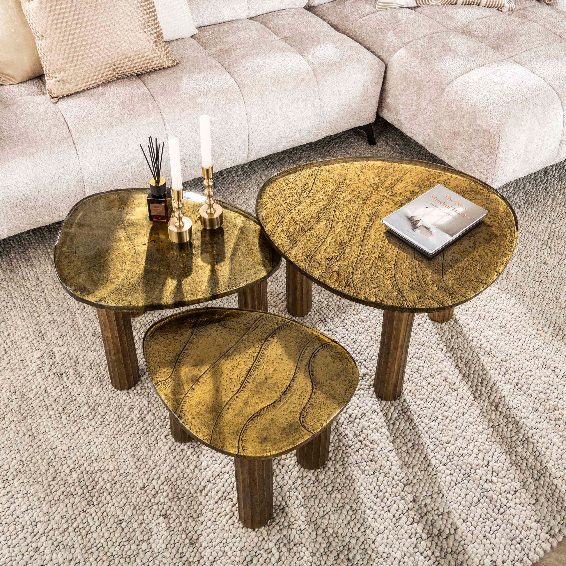 Salontafel Eclipse S / Antiek goud – afbeelding 2