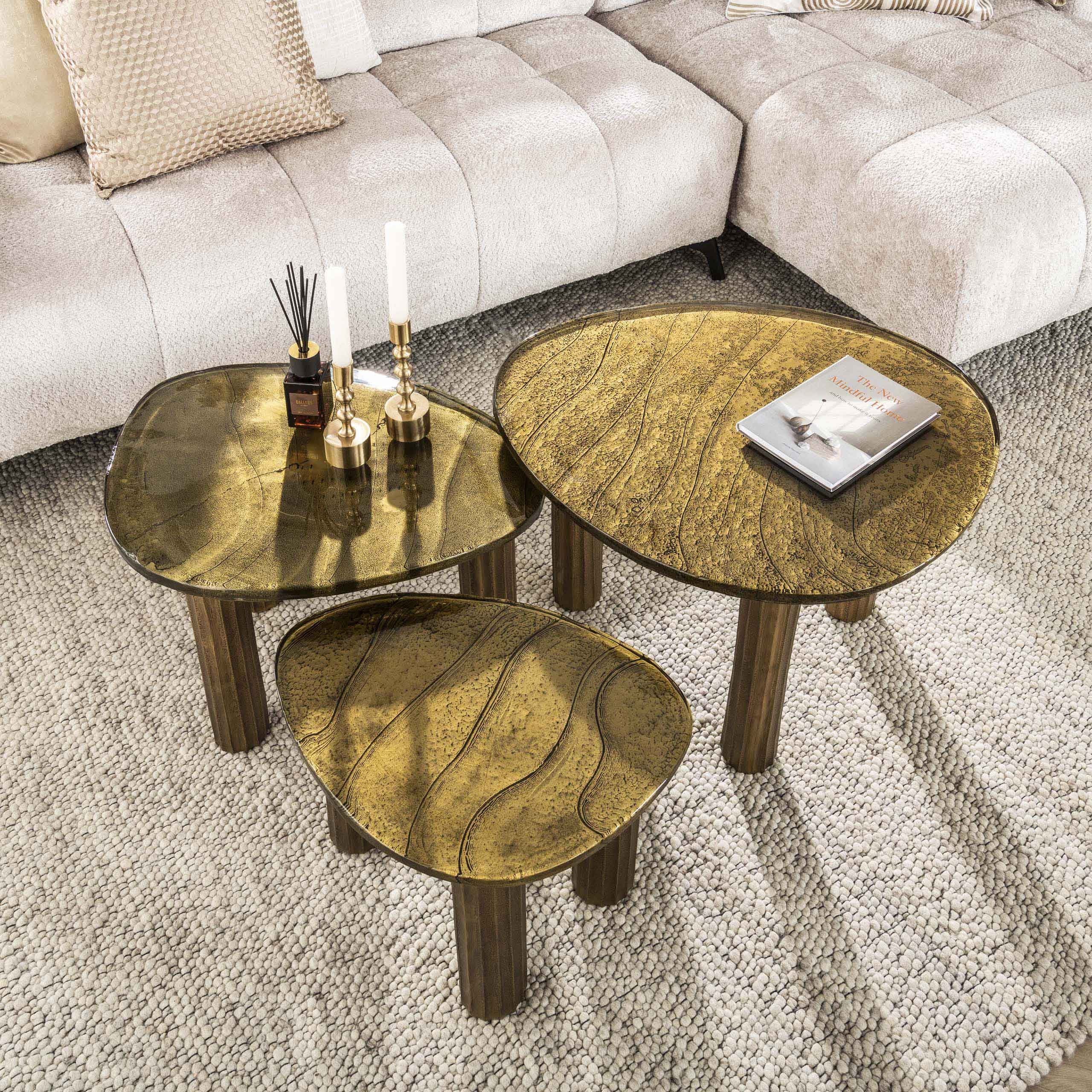 Salontafel Eclipse S / Antiek goud – afbeelding 2