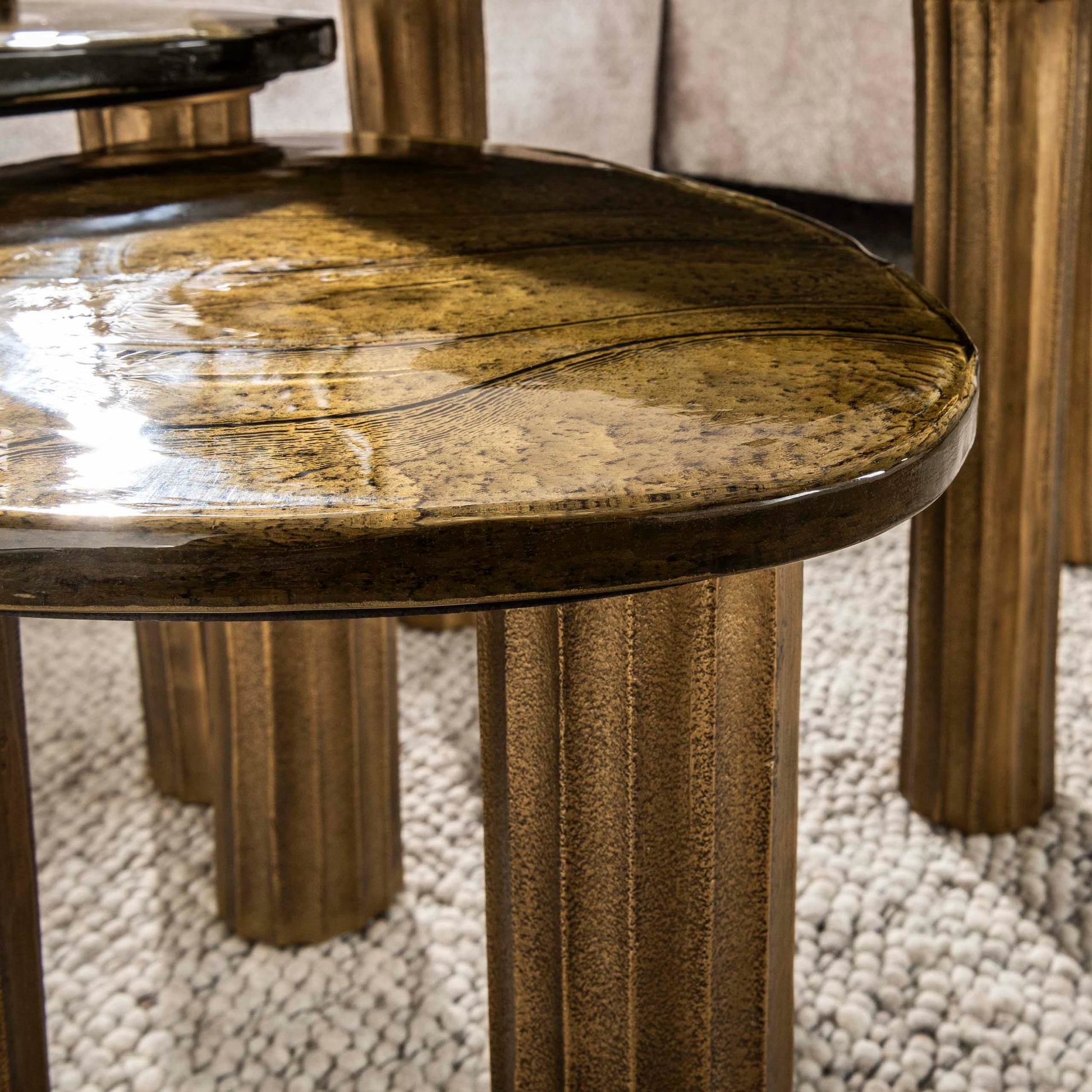 Salontafel Eclipse S / Antiek goud – afbeelding 3