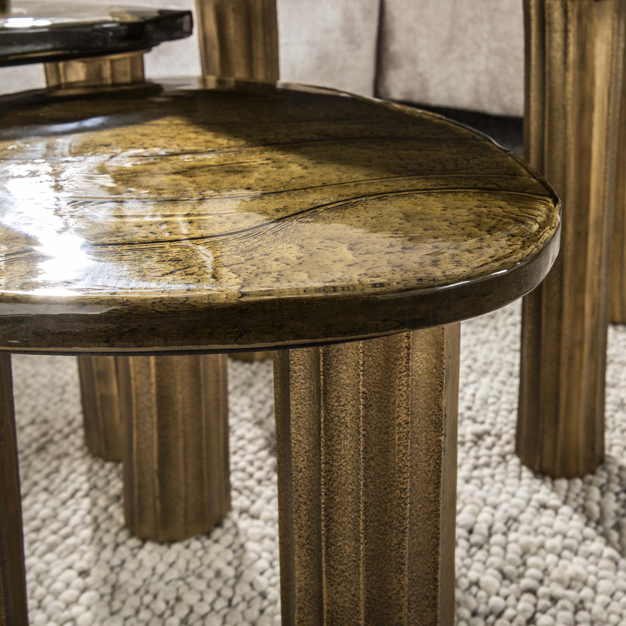 Salontafel Eclipse M / Antiek goud – afbeelding 3